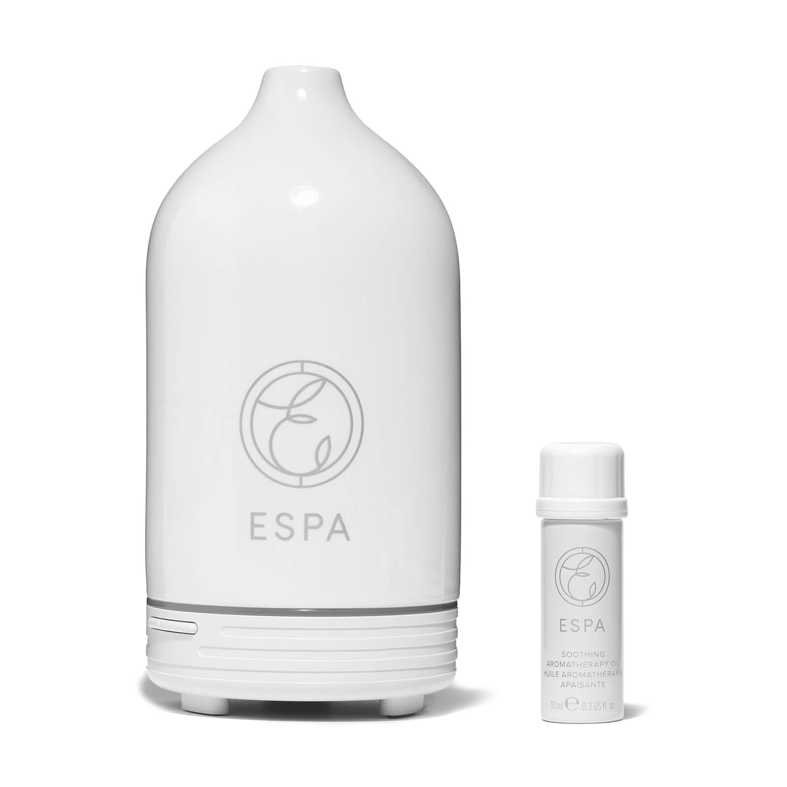 Espa Aromatherapy Essential Oil Diffuser Starter Kit - Soothing In White