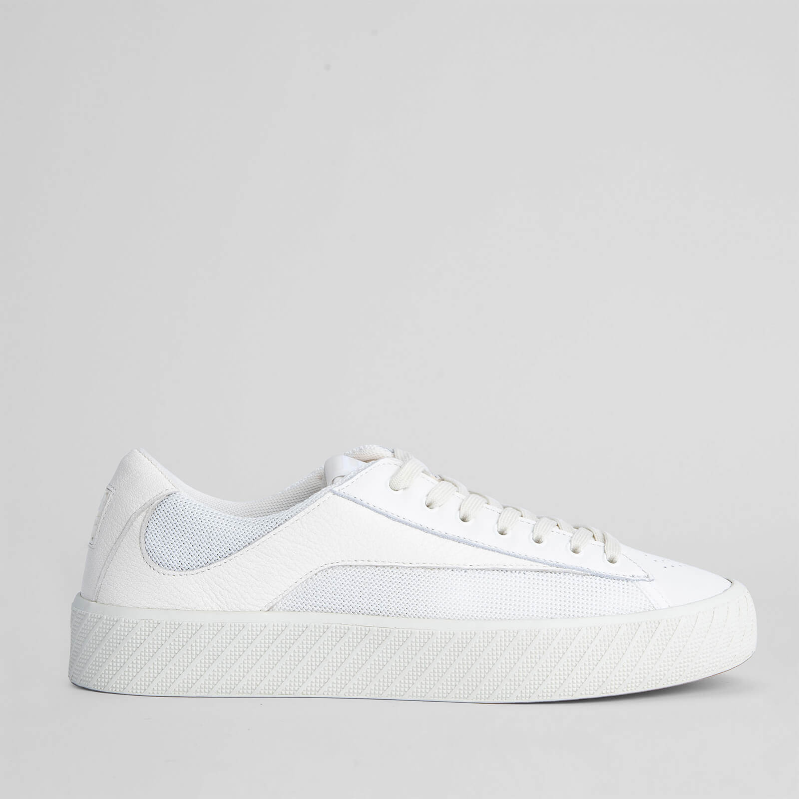 BY FAR Women's Rodina Canvas/Leather Vulcanised Trainers - White - UK 4