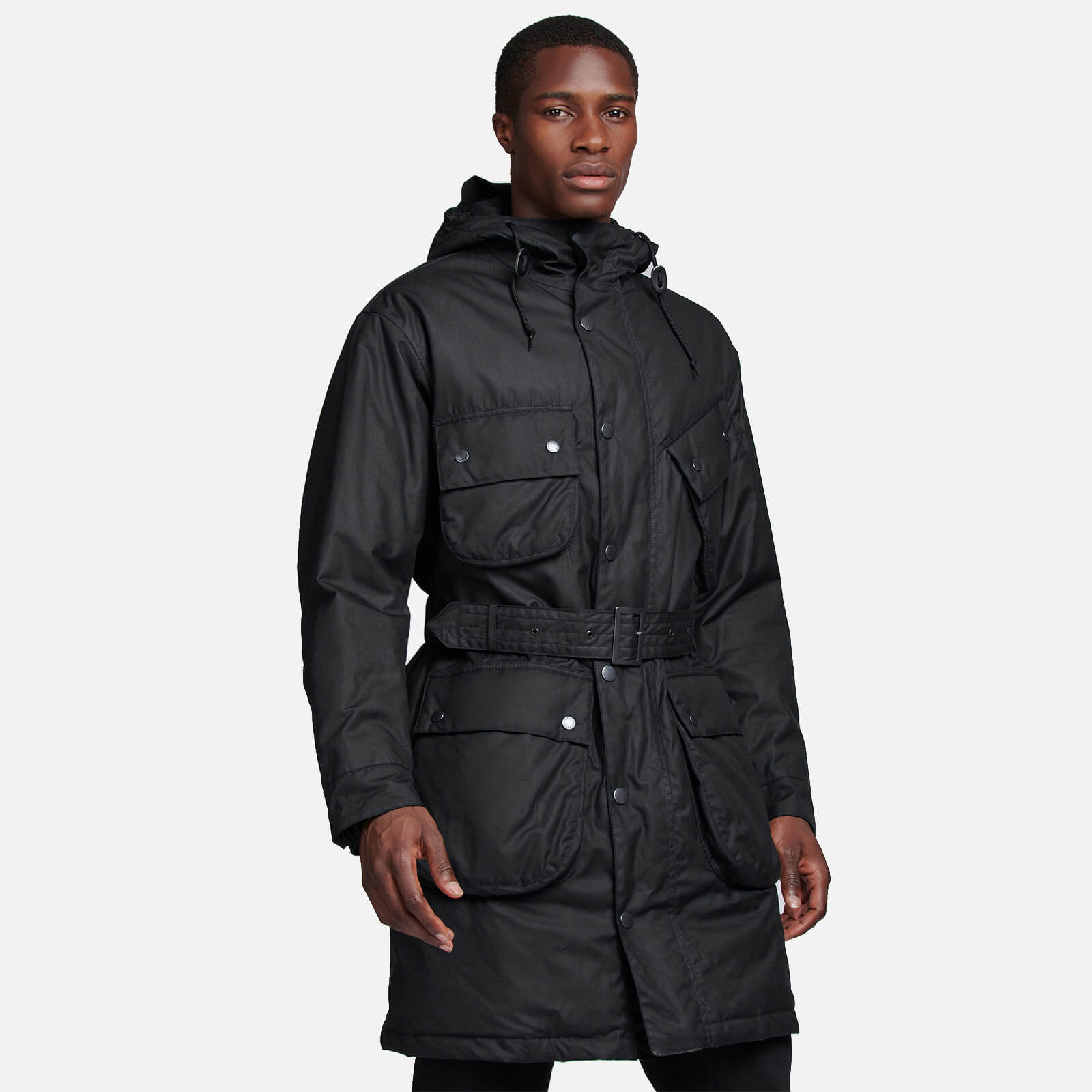 Barbour X Engineered Garments Men's Brookdale Wax Parka - Black - S