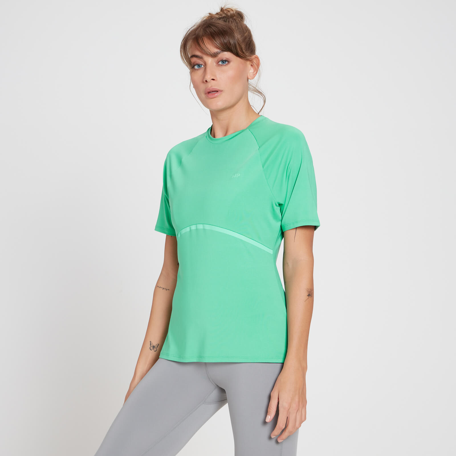 T-shirt catarifrangente MP Velocity Ultra da donna - Verde ghiaccio - XS