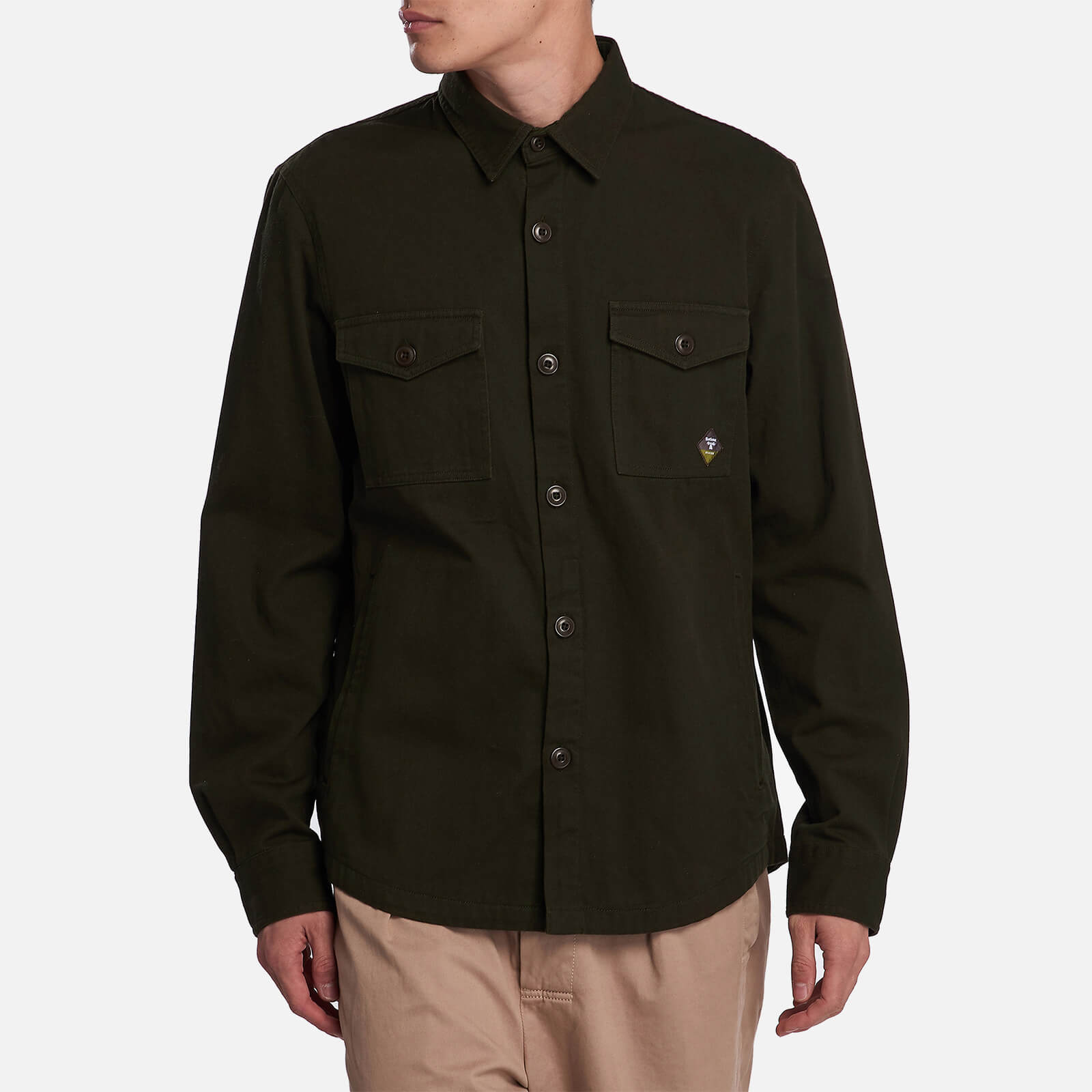 Barbour Beacon Men's Twill Overshirt - Forest - S
