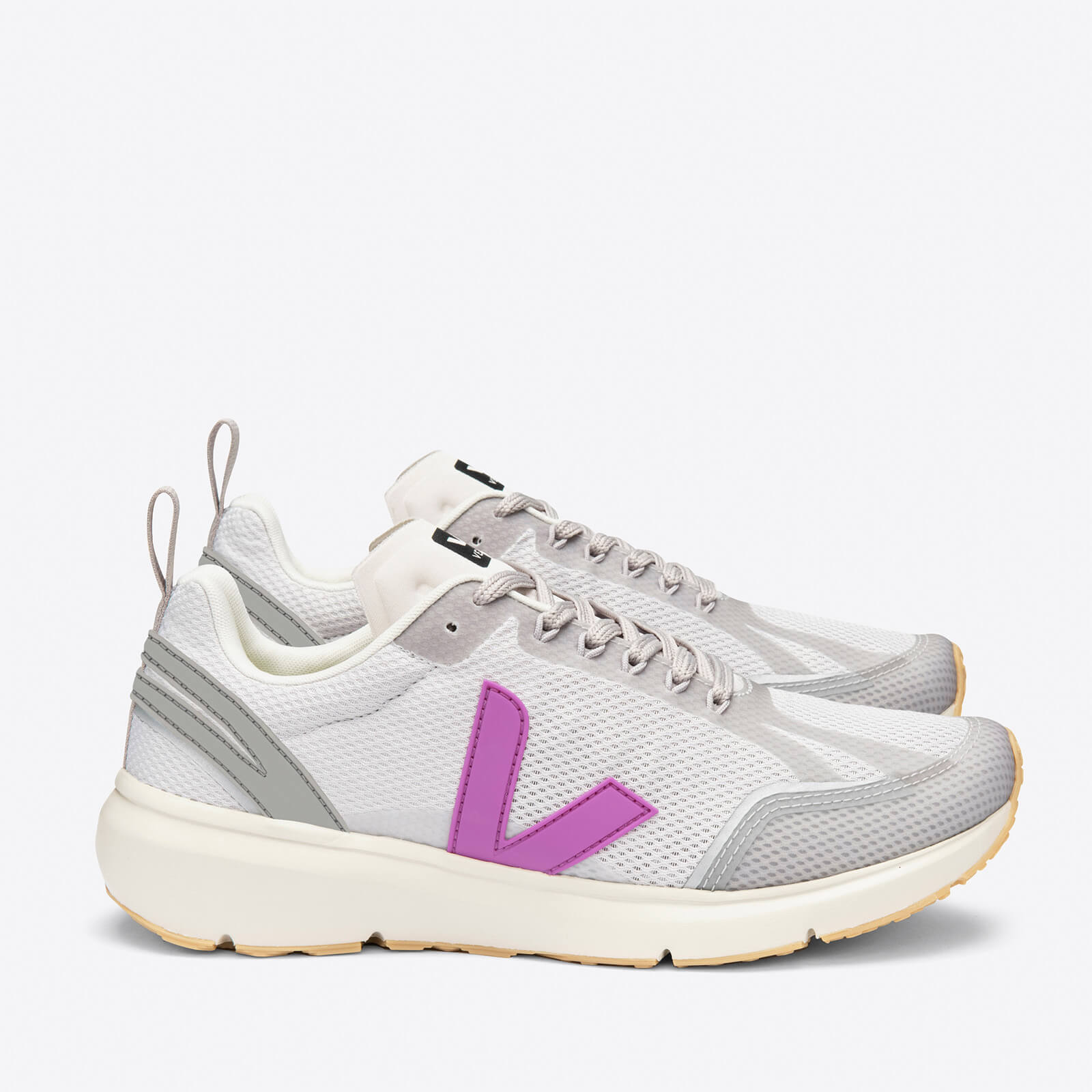 Veja Women's Condor 2 Running Trainers - Light Grey/Ultraviolet - UK 3