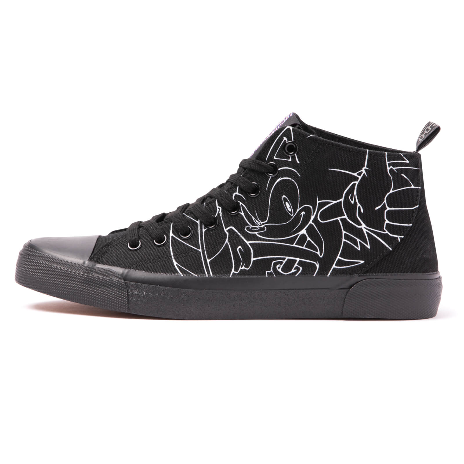 Akedo x Sonic The Hedgehog Black Adult Signature High Top - UK5 / EU38