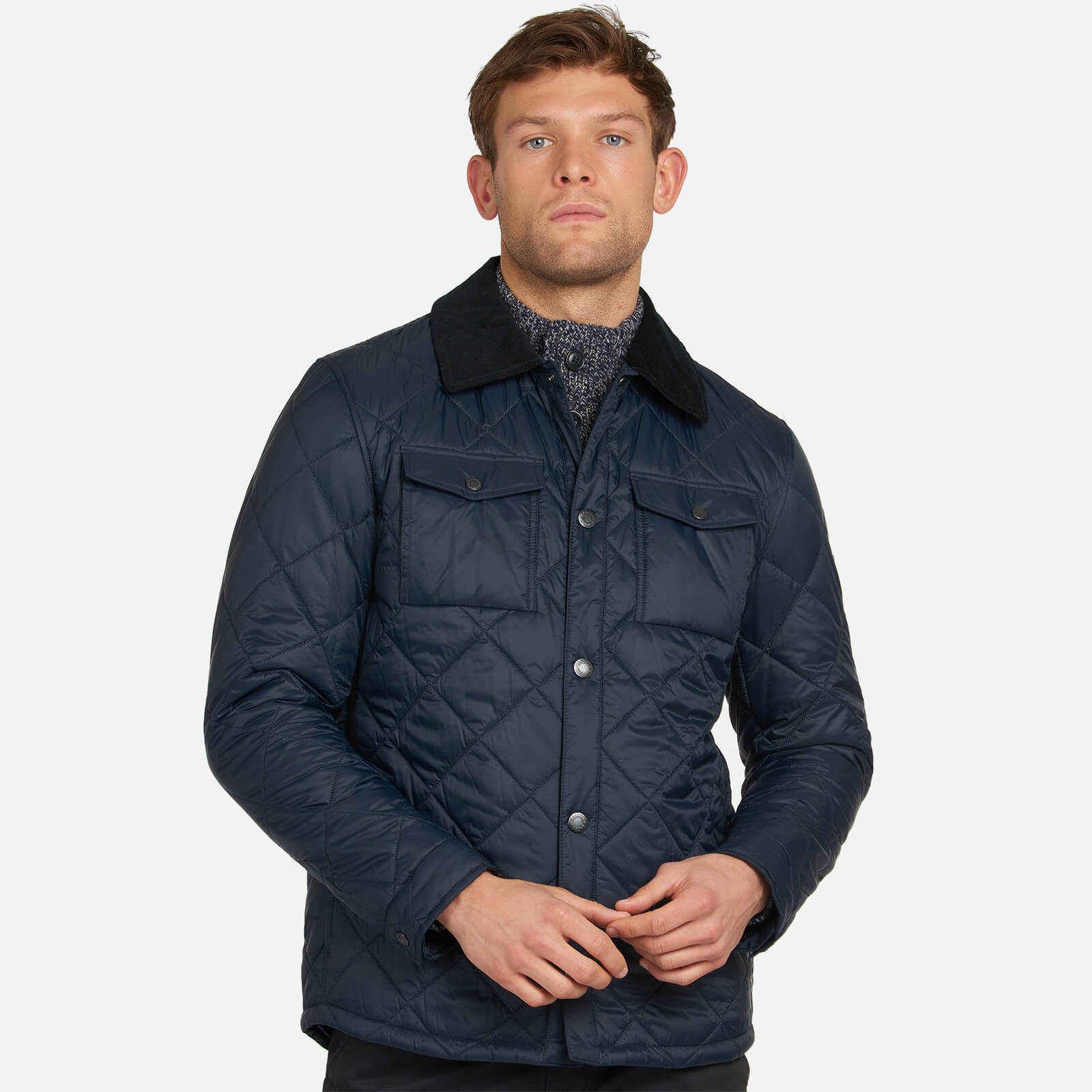 Barbour Men's Quilt Shirt - Navy - S