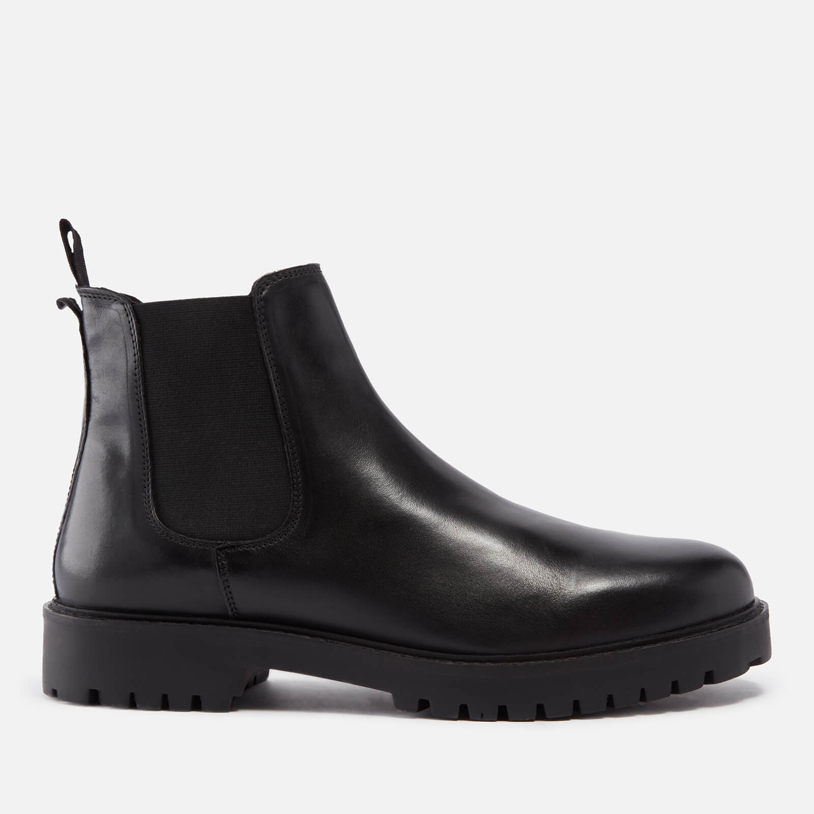 Walk London Men’s Sean Leather Chelsea Boots - Black