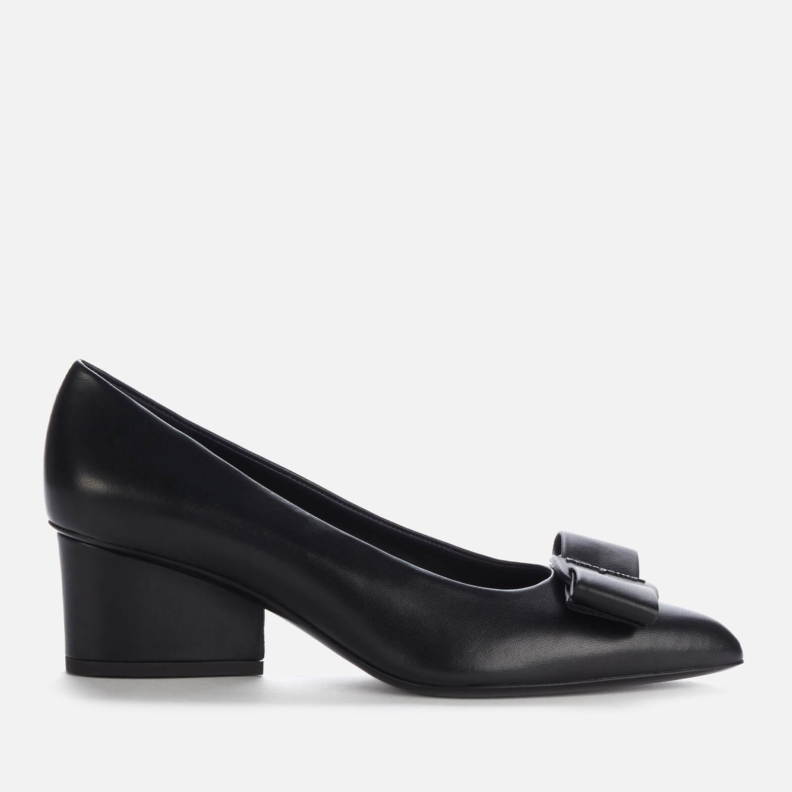 Salvatore Ferragamo Women's Viva 55 Block Heels - Black - UK 6