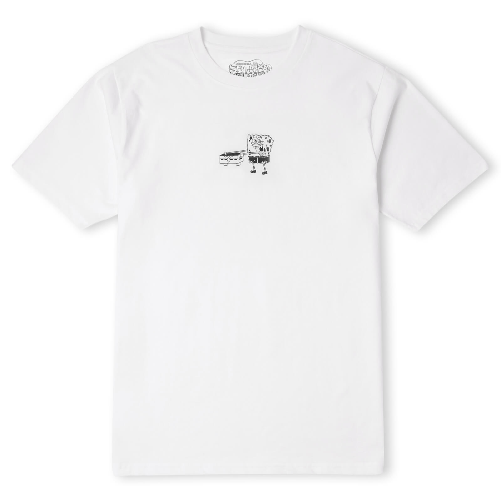 Spongebob Squarepants Where Are My Squarepants Oversized Heavyweight T-Shirt - White - M - Blanc