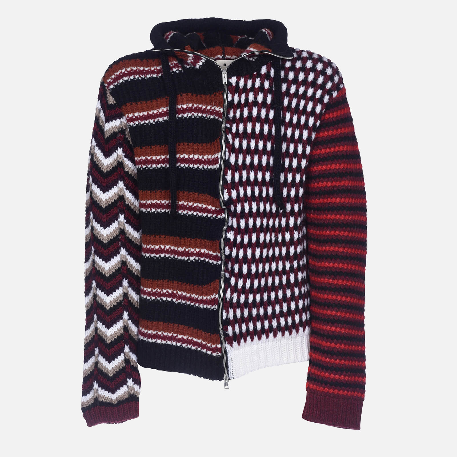 Marni Men's Hooded Zipped Cardigan - Wine - IT 46/S