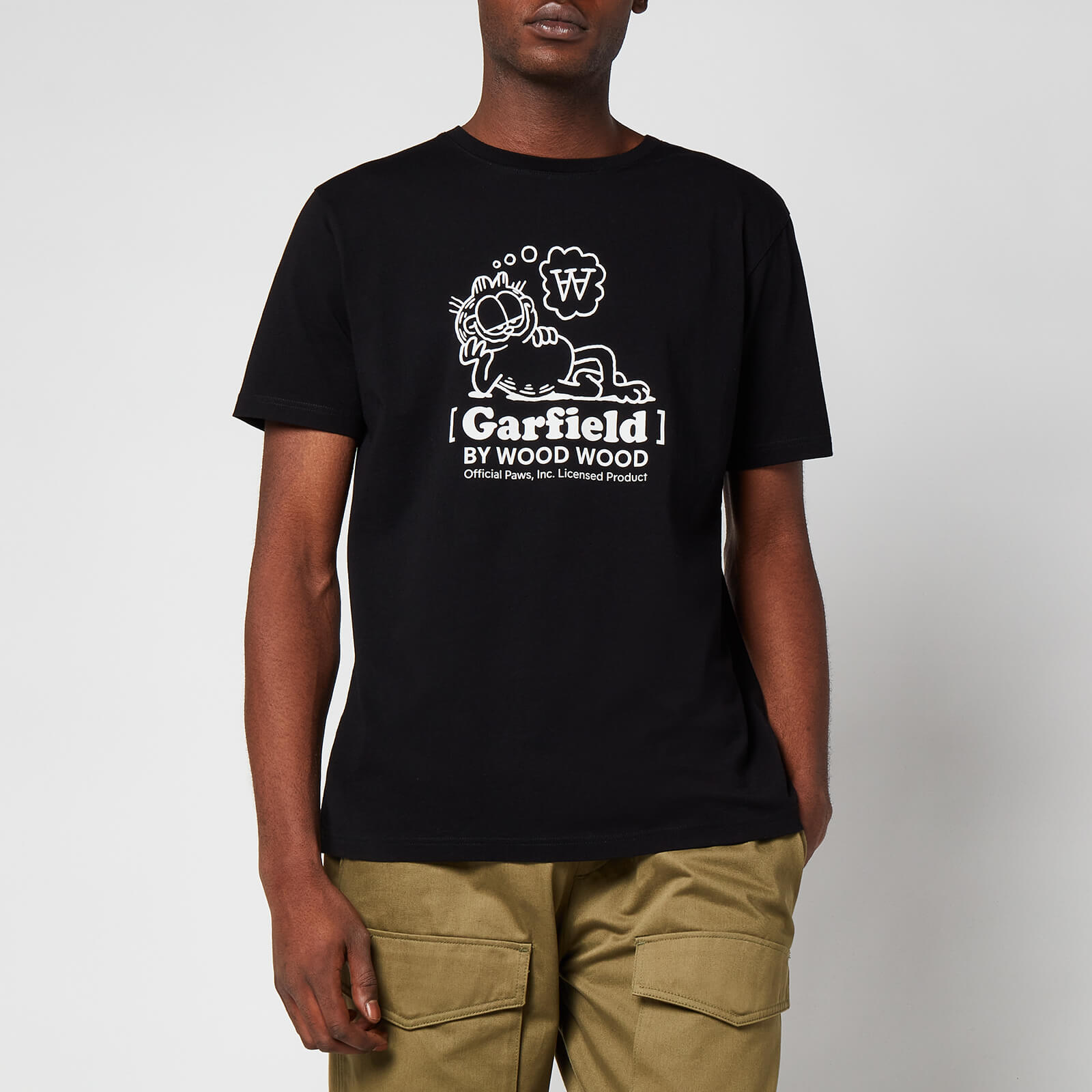 Wood Wood X Garfield Men's Ace Chill Logo T-Shirt - Black - S