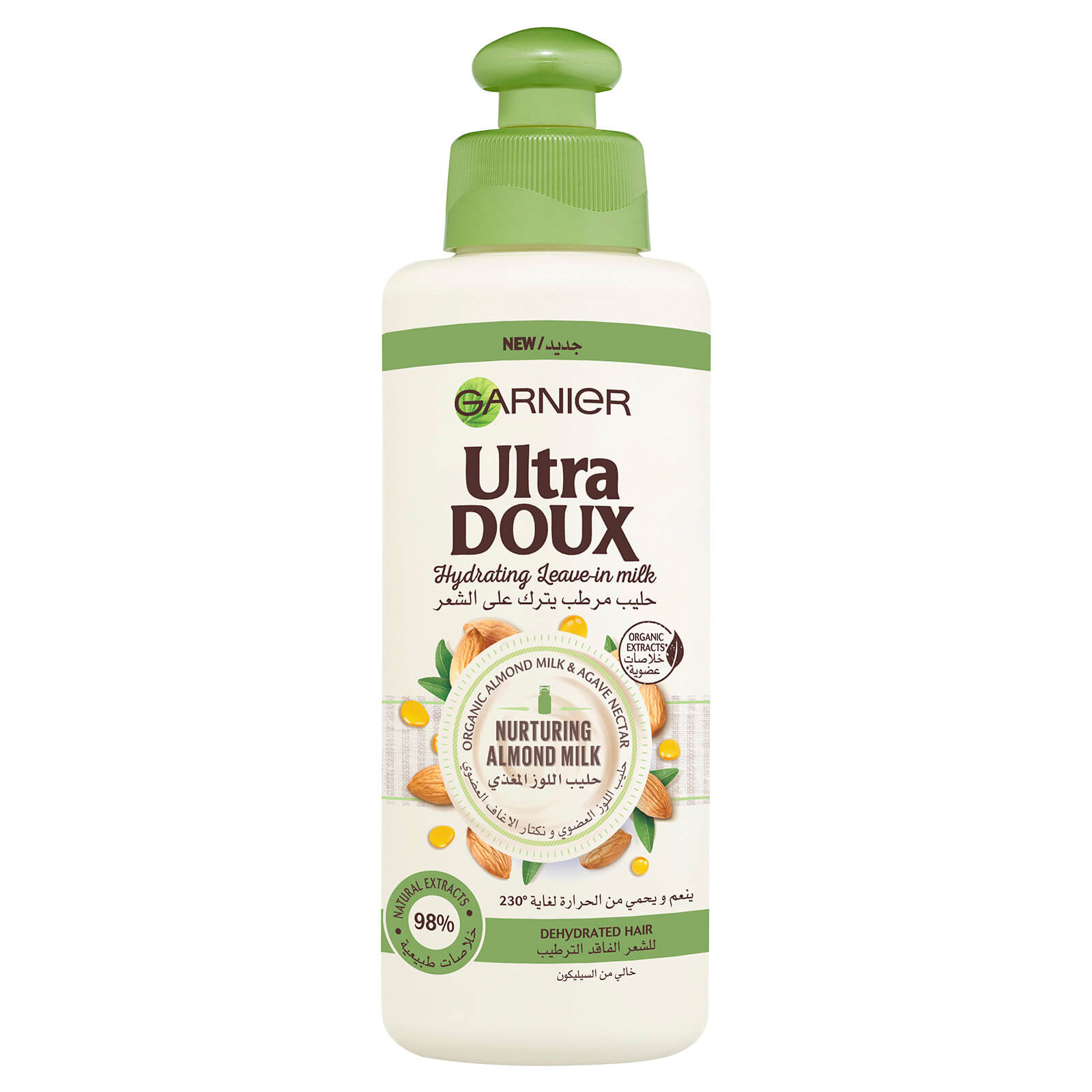 

Garnier Ultra Doux Almond Milk Hydrating Leave-in Milk, 200ml