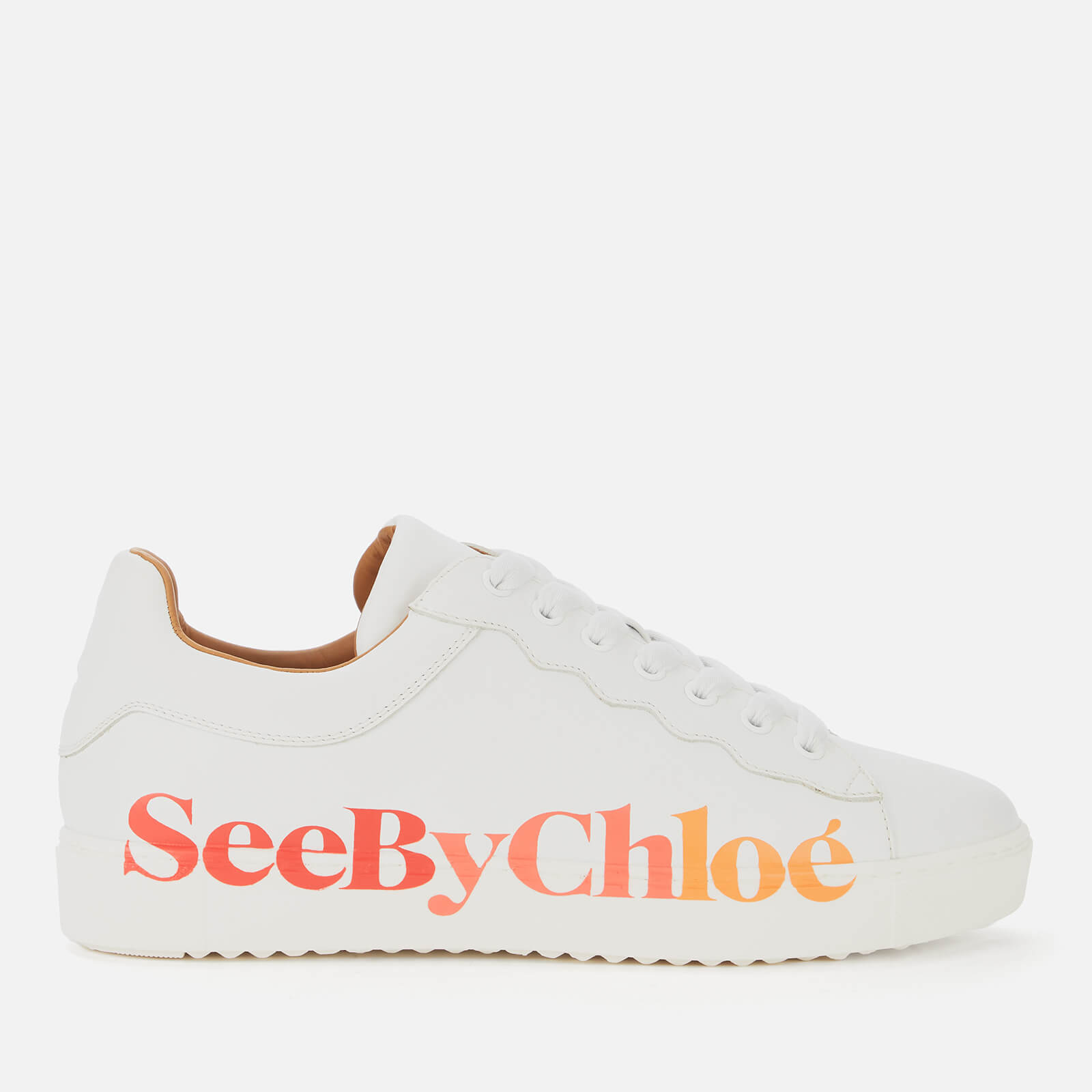 See By Chloé Women%27s Essie Leather Cupsole Trainers - White