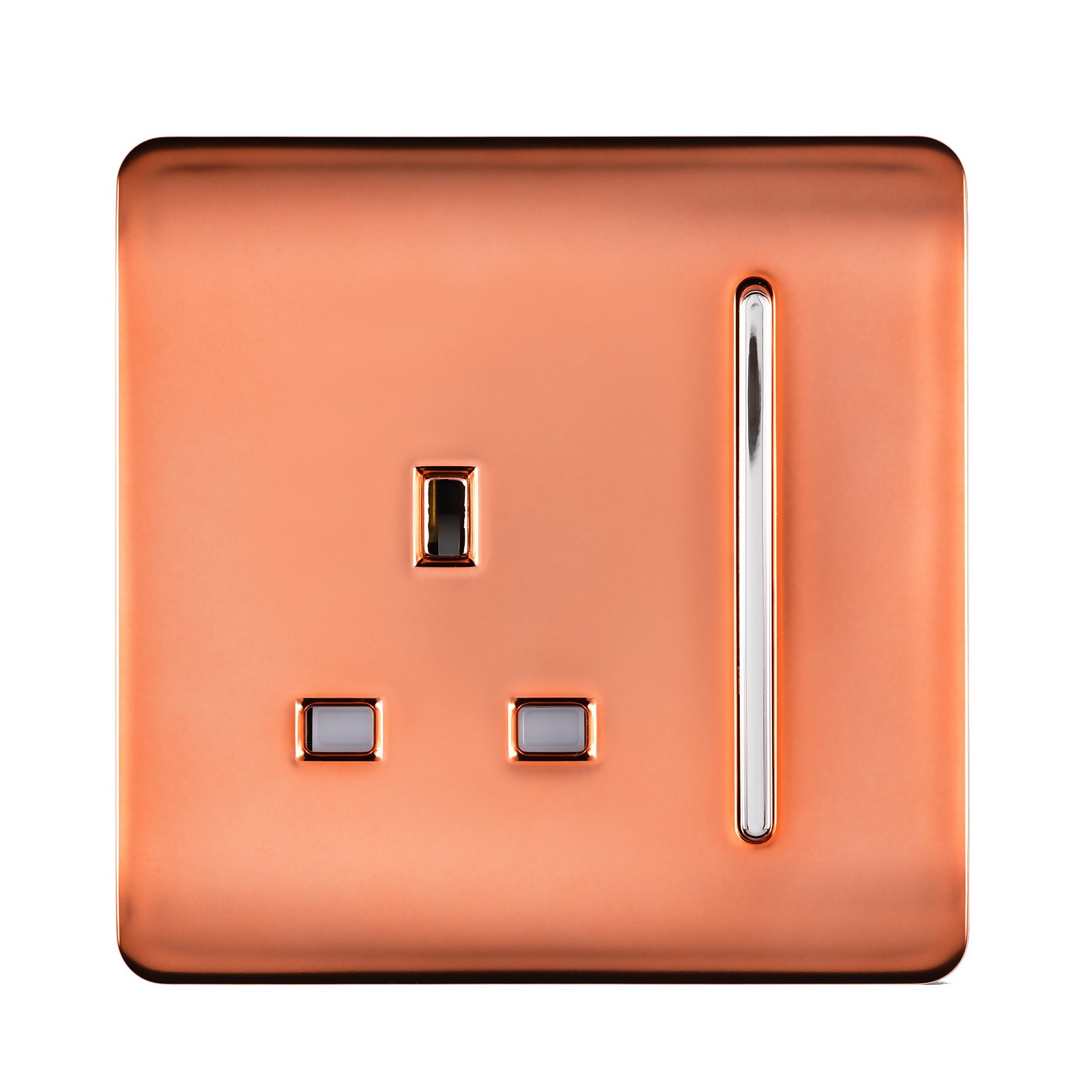 Photo of Trendi Switch Single Switched Socket - Copper