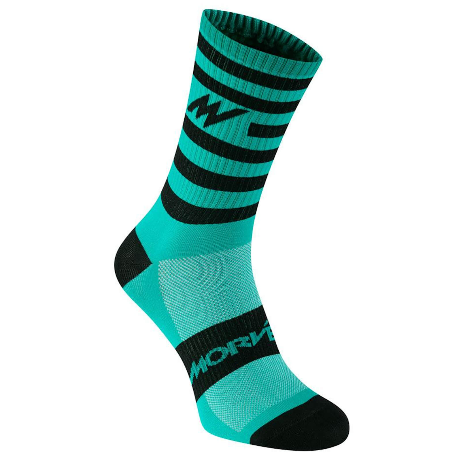 Morvelo Series Stripe Green Socks - S/M