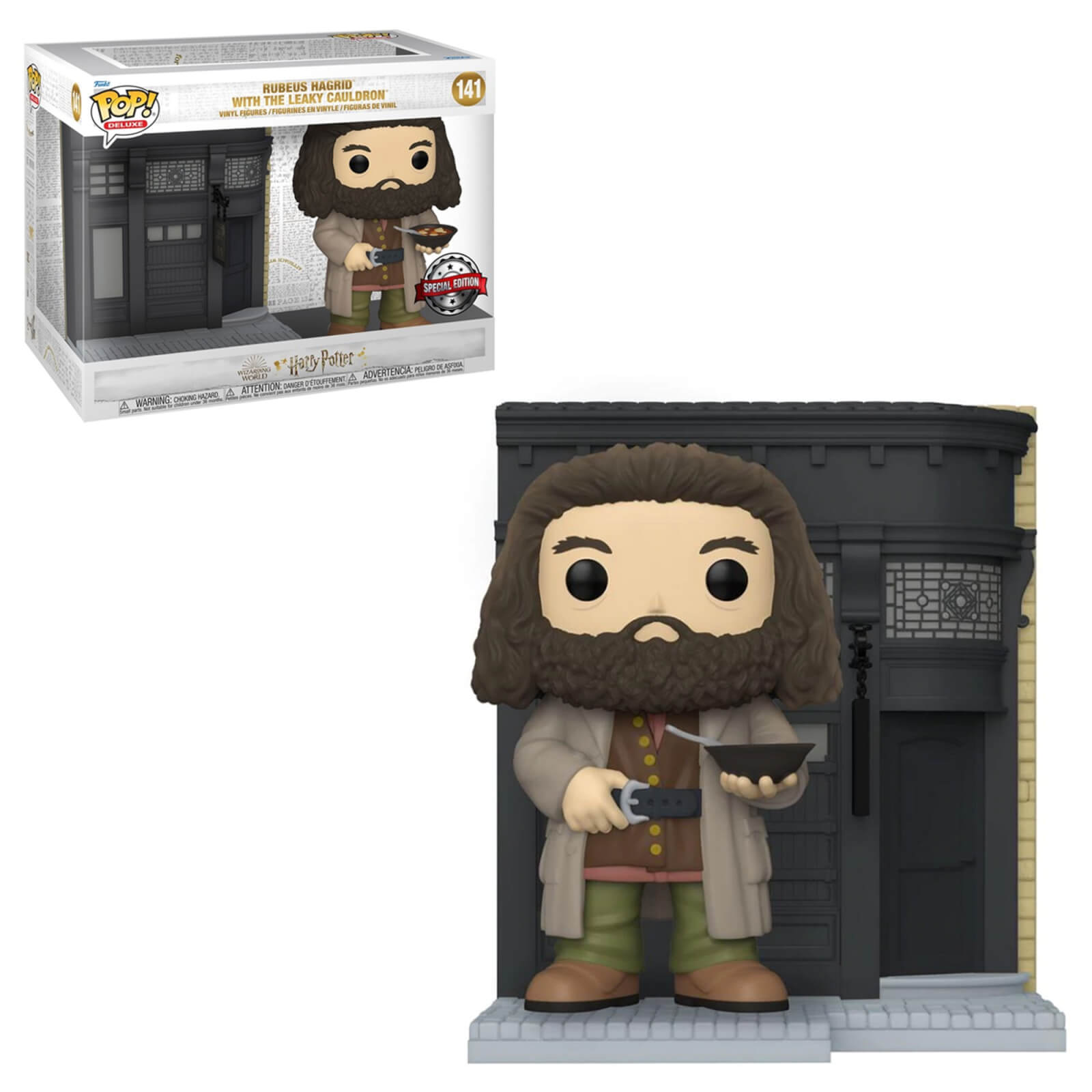 Harry Potter Hagrid With The Leaky Cauldron Diagon Alley Deluxe Exc Funko Pop! Vinyl