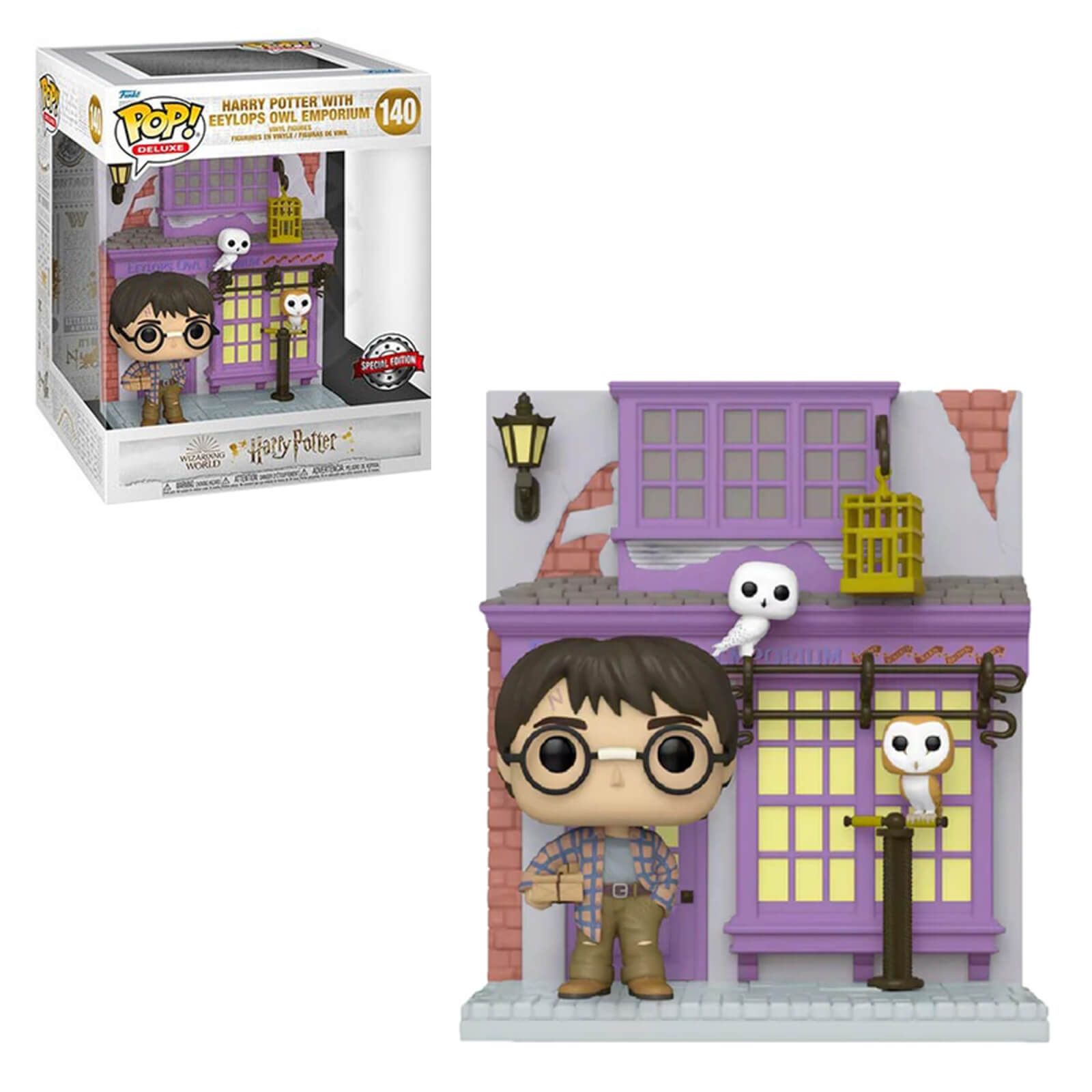 Harry Potter With Eeylops Owl Emporium Diagon Alley Deluxe Exc Funko Pop! Vinyl