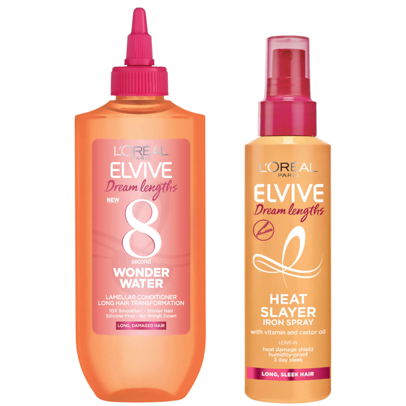 L'Oreal Paris Elvive Dream Duo - Wonder Water Treatment and Heat Slayer Protect Spray