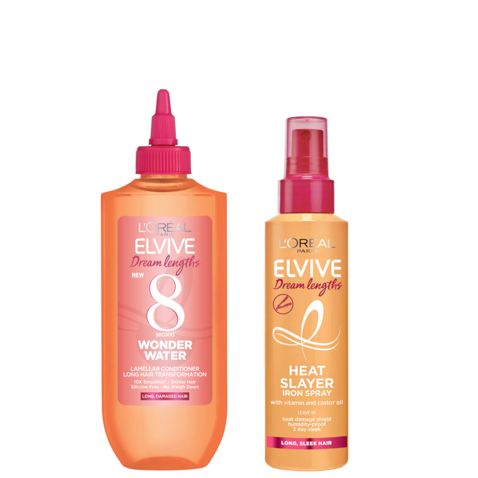 

L'Oréal Paris Elvive Dream Duo - Wonder Water Treatment and Heat Slayer Protect Spray