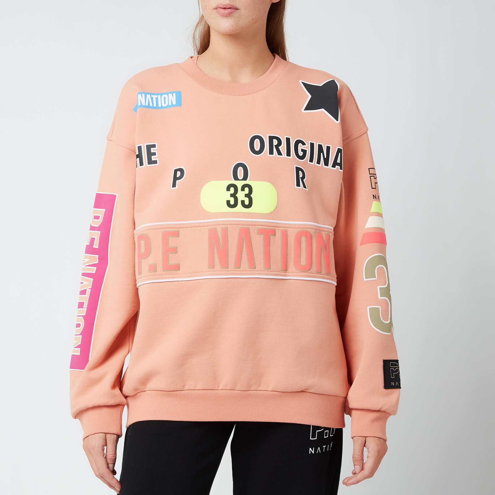 P.E Nation Women's Eastbrook Sweatshirt - Coral Mid Crom - L