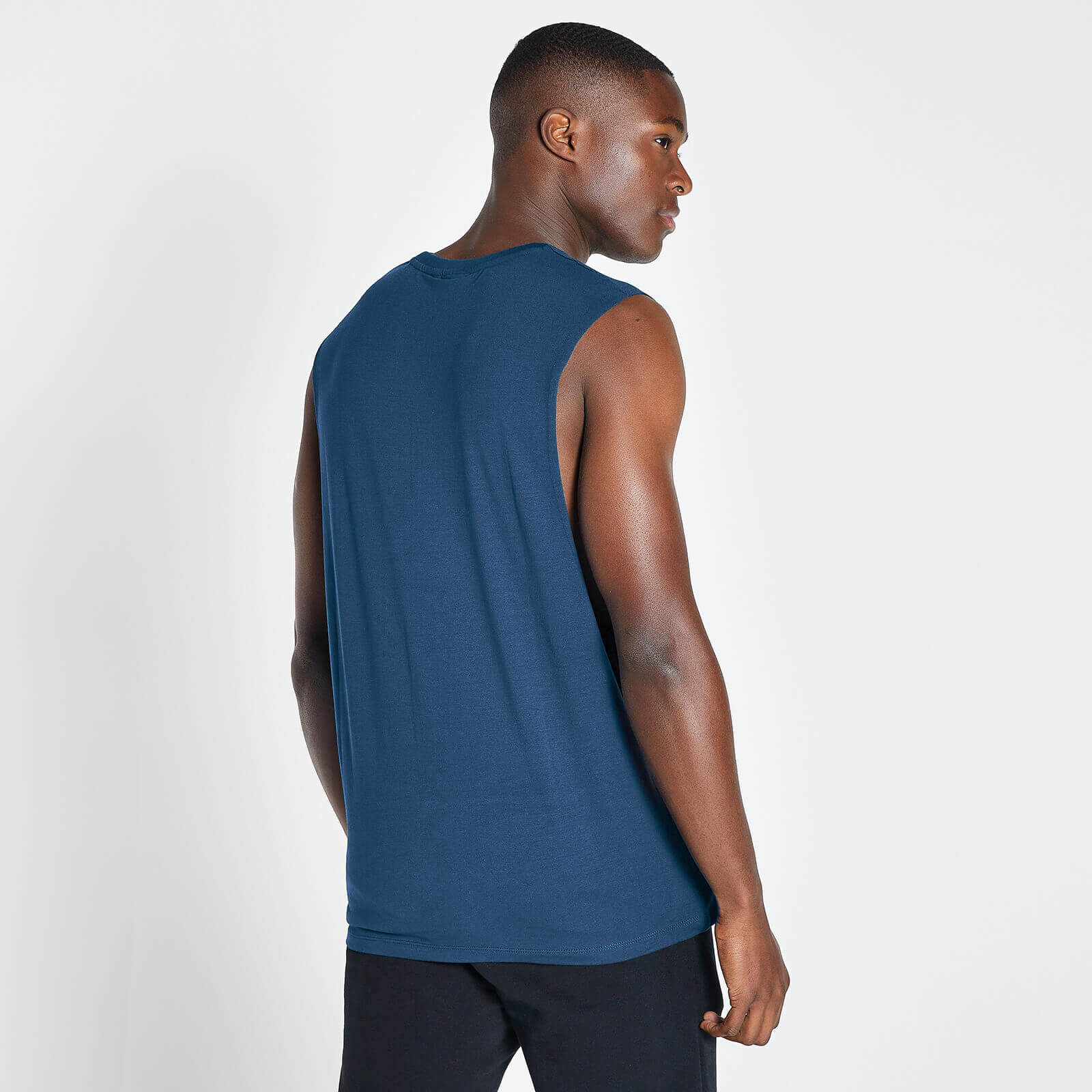 5059883085494 - Herren Essentials Drirelease Tanktop mit tiefem Armausschnitt Top — Petrol Blau - XS 5059883085494 - Herren Essentials Drirelease Tanktop mit tiefem Armausschnitt Top — Petrol Blau - XS