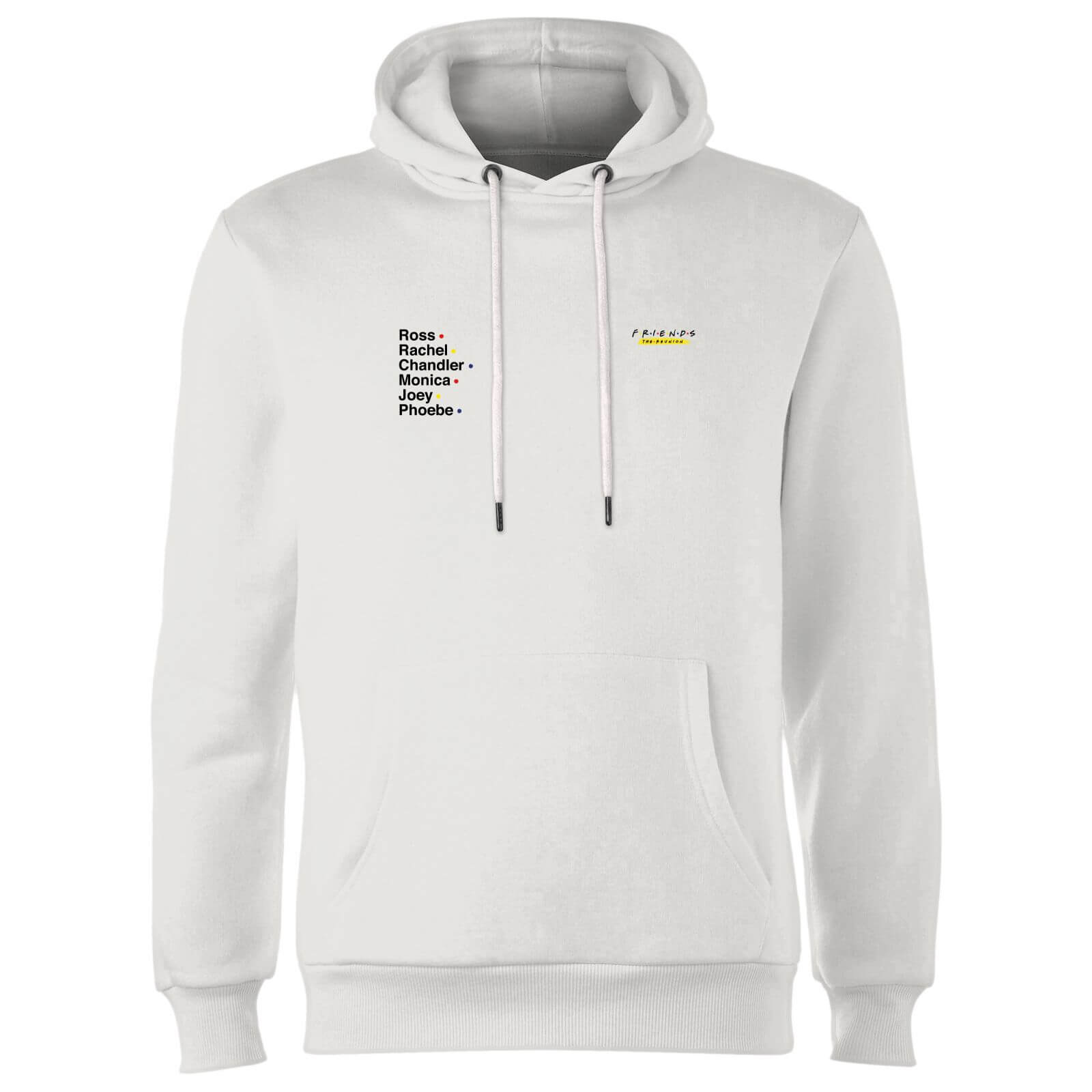 Friends Names Unisex Hoodie - White - XL - Bianco