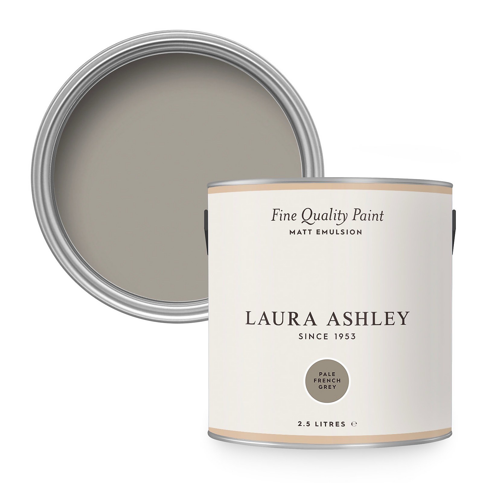 Photo of Laura Ashley Matt Emulsion Paint Pale French Grey 2.5l