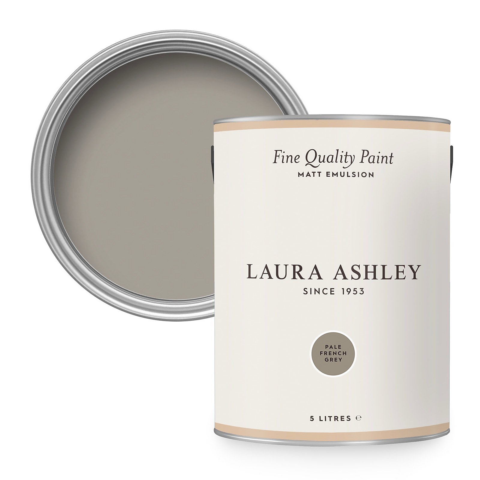 Photo of Laura Ashley Matt Emulsion Paint Pale French Grey 5l