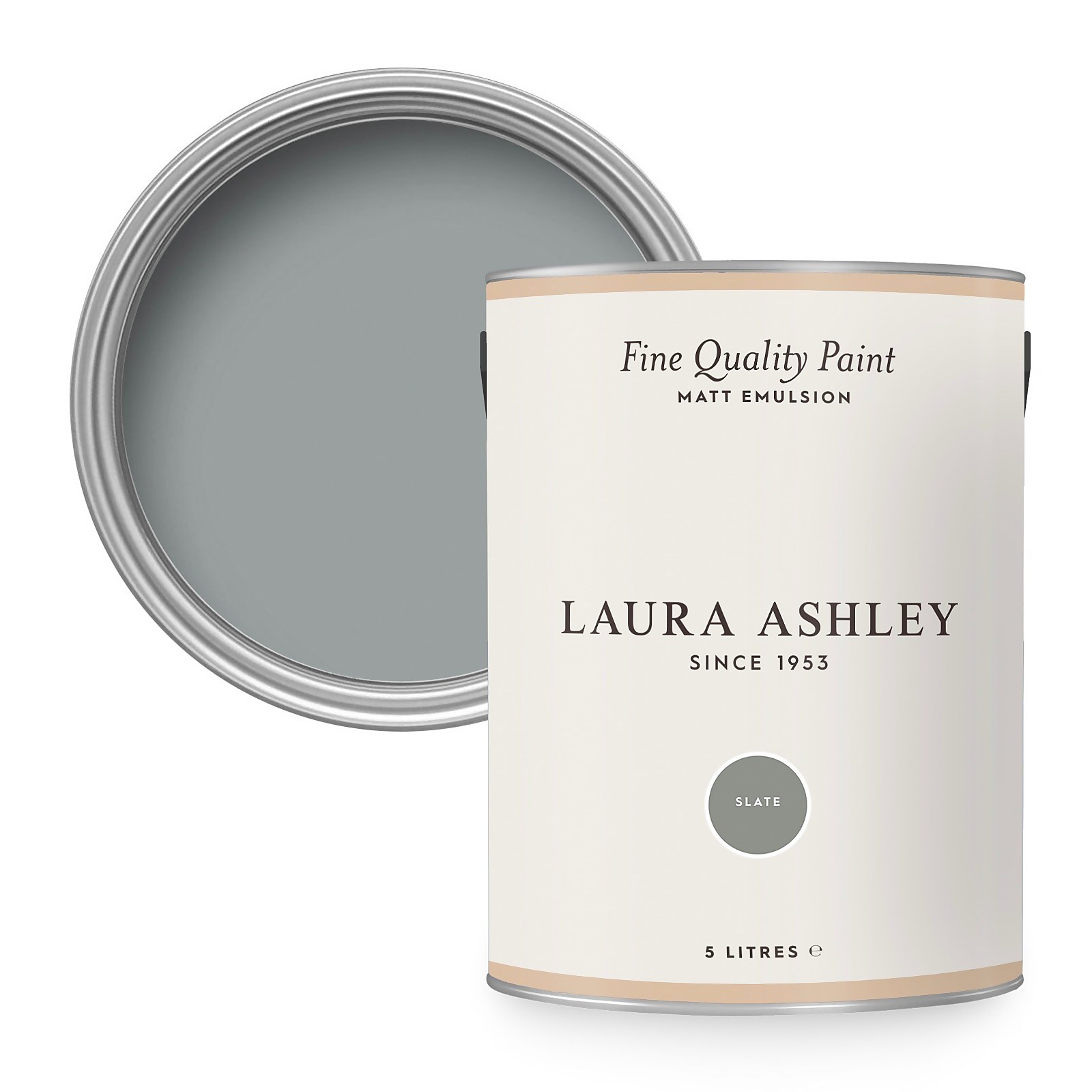 Photo of Laura Ashley Matt Emulsion Paint Slate 5l