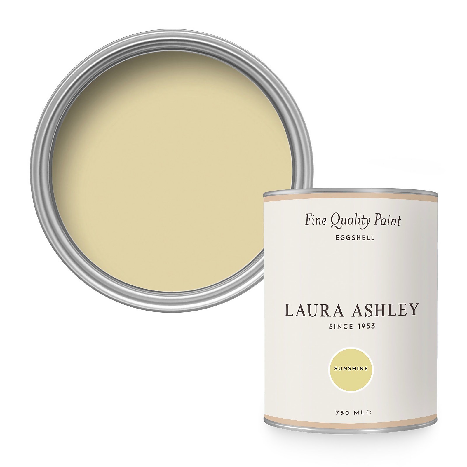 Photo of Laura Ashley Eggshell Paint Sunshine 750ml