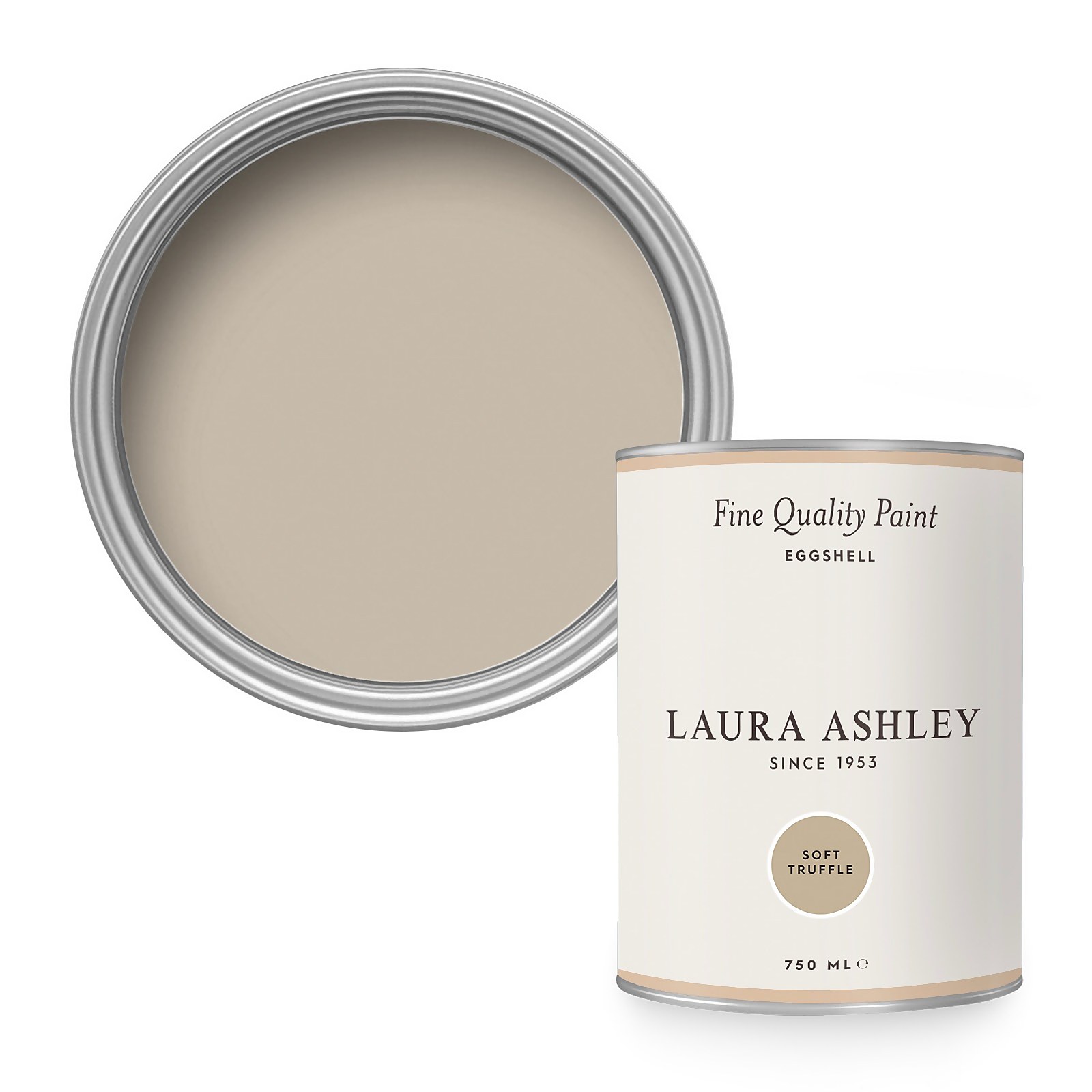 Laura Ashley Eggshell Paint Soft Truffle - 750ml