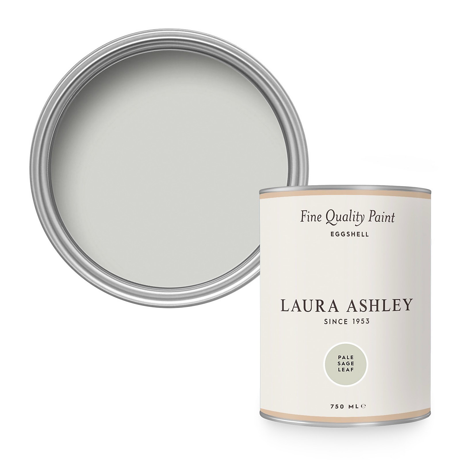 Laura Ashley Eggshell Paint Pale Sage Leaf - 750ml