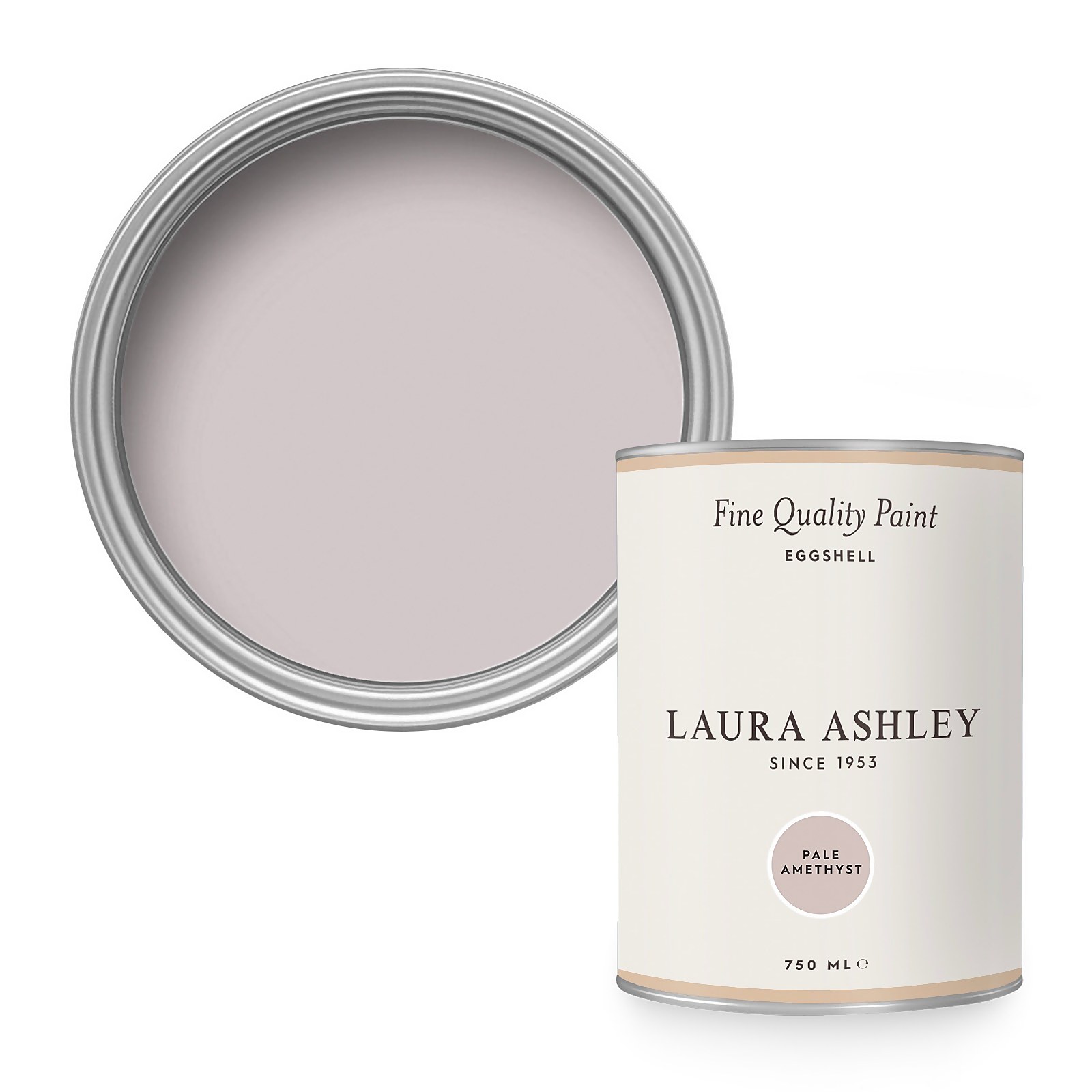 Photo of Laura Ashley Eggshell Paint Pale Amethyst 750ml