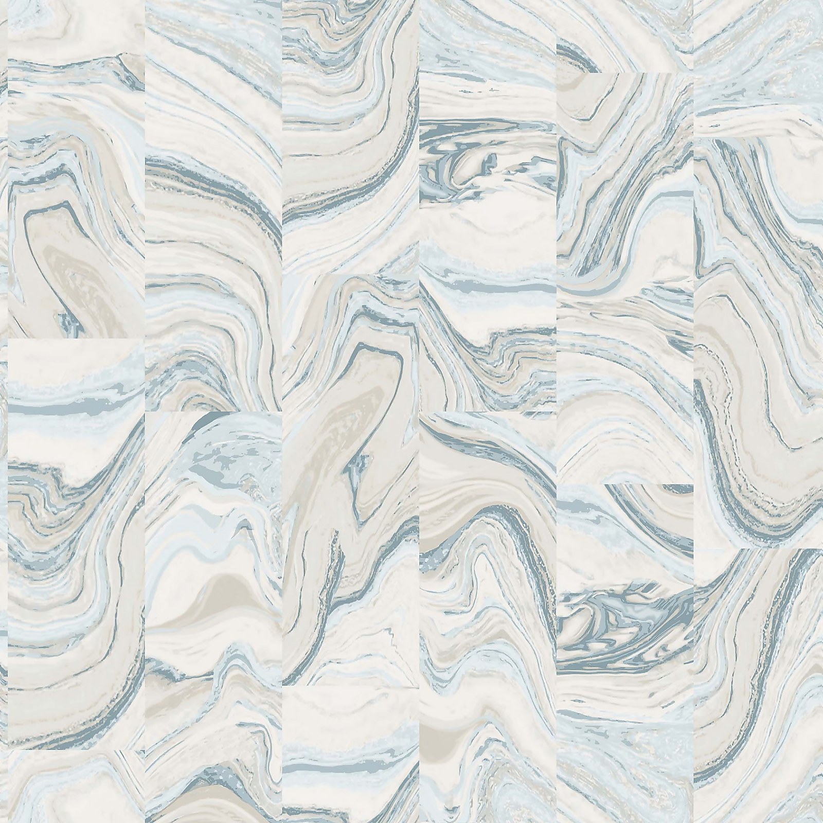 Photo of Organic Textures Agate Tile Turquoise Wallpaper Sample
