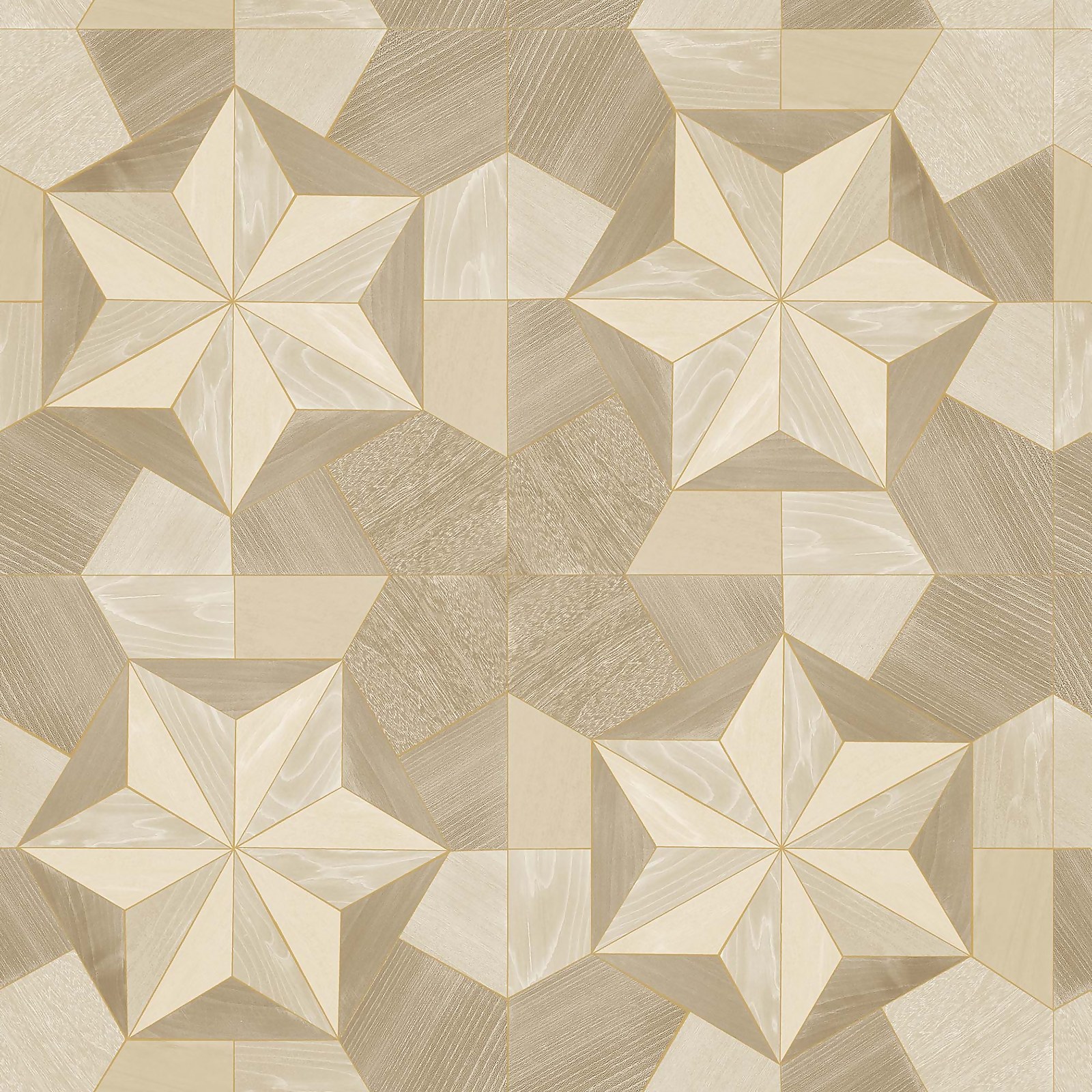Photo of Organic Textures Inlay Wood Natural Wallpaper Sample