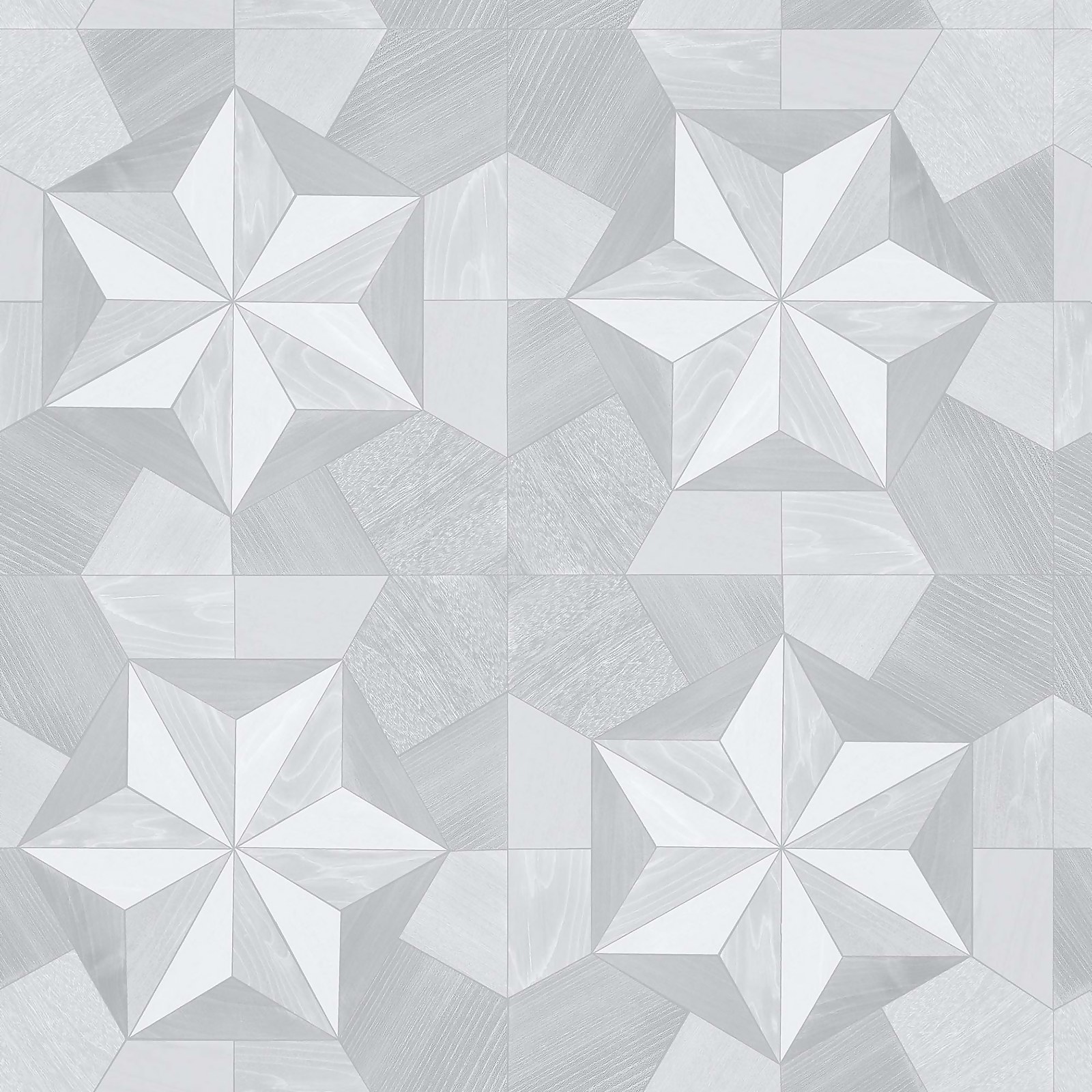 Photo of Organic Textures Inlay Wood Grey Wallpaper Sample