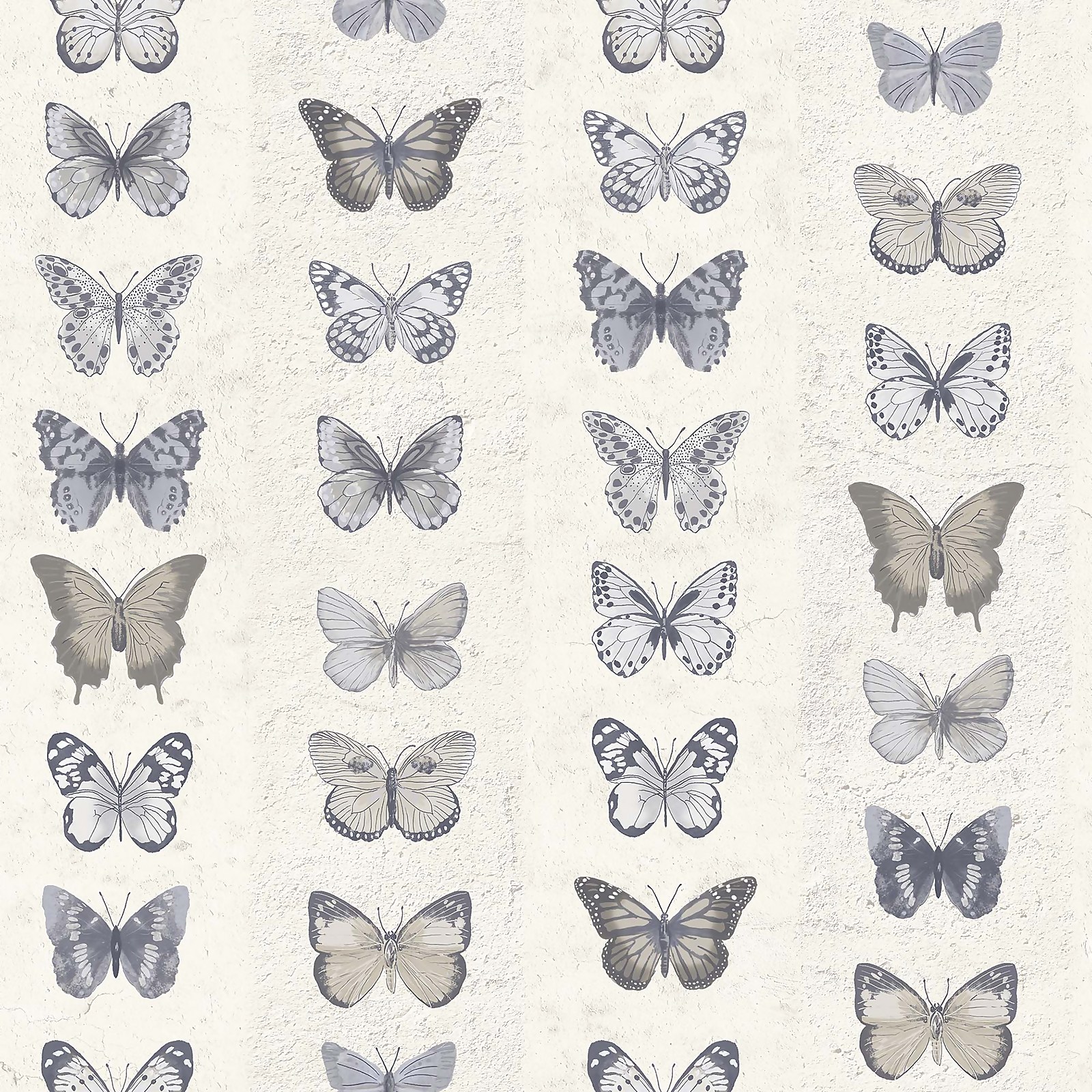 Photo of Organic Textures Jewel Butterflies Blue Wallpaper Sample