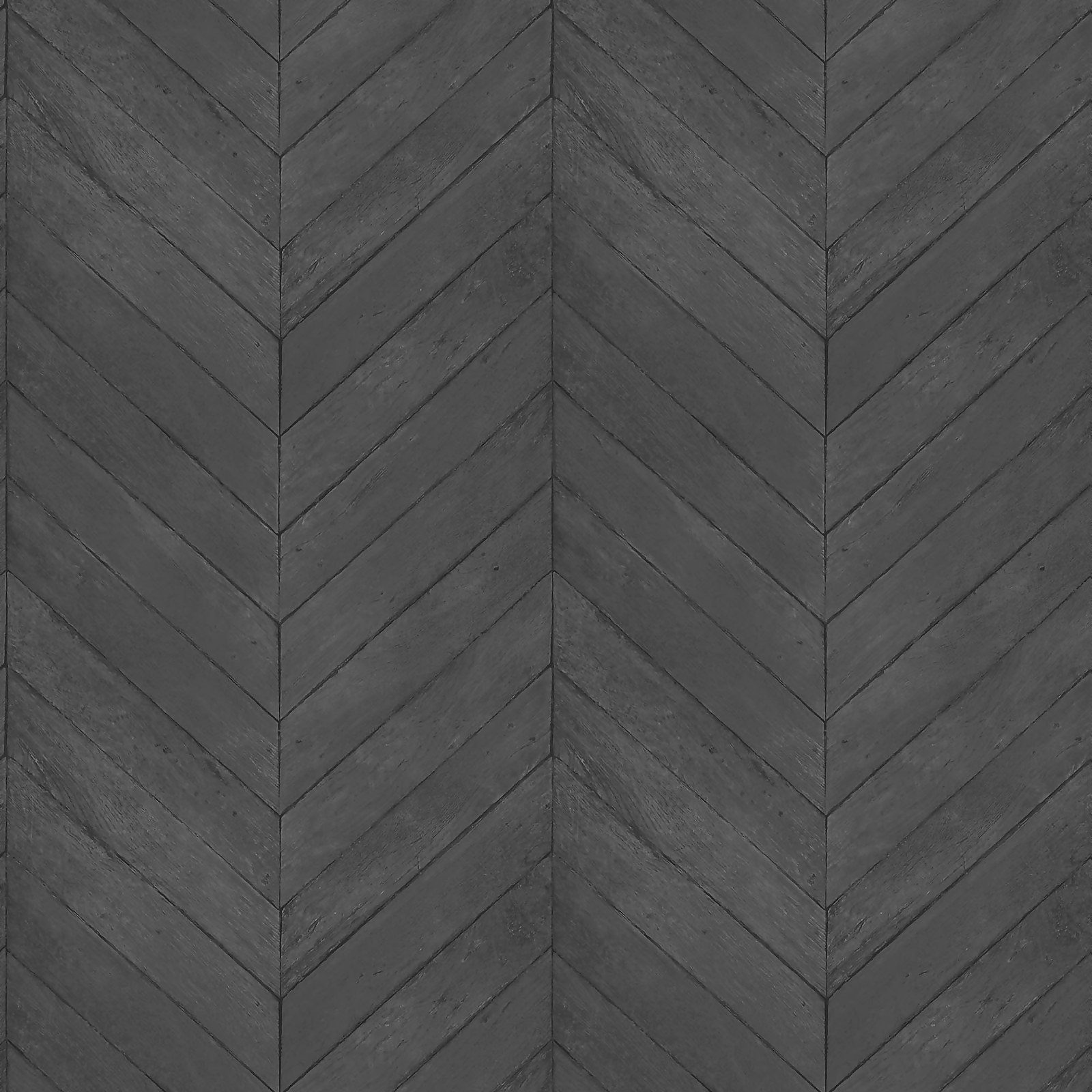 Photo of Organic Textures Chevron Wood Black Wallpaper Sample