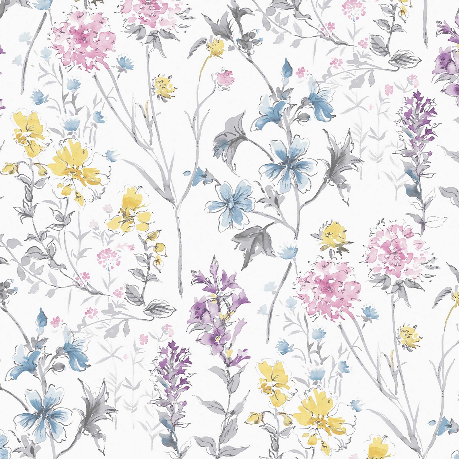 Photo of Laura Ashley Wild Meadow Pink Wallpaper