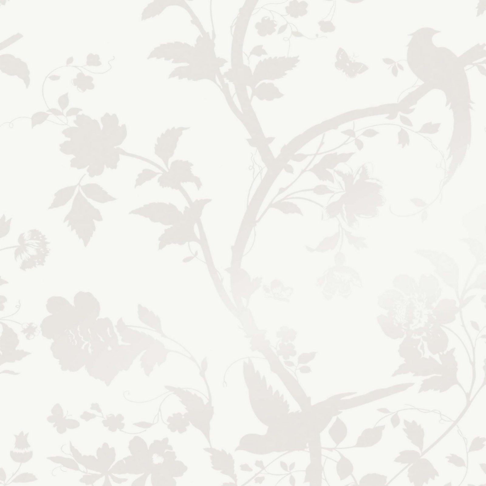 Photo of Laura Ashley Oriental Garden Pearlescent White Wallpaper