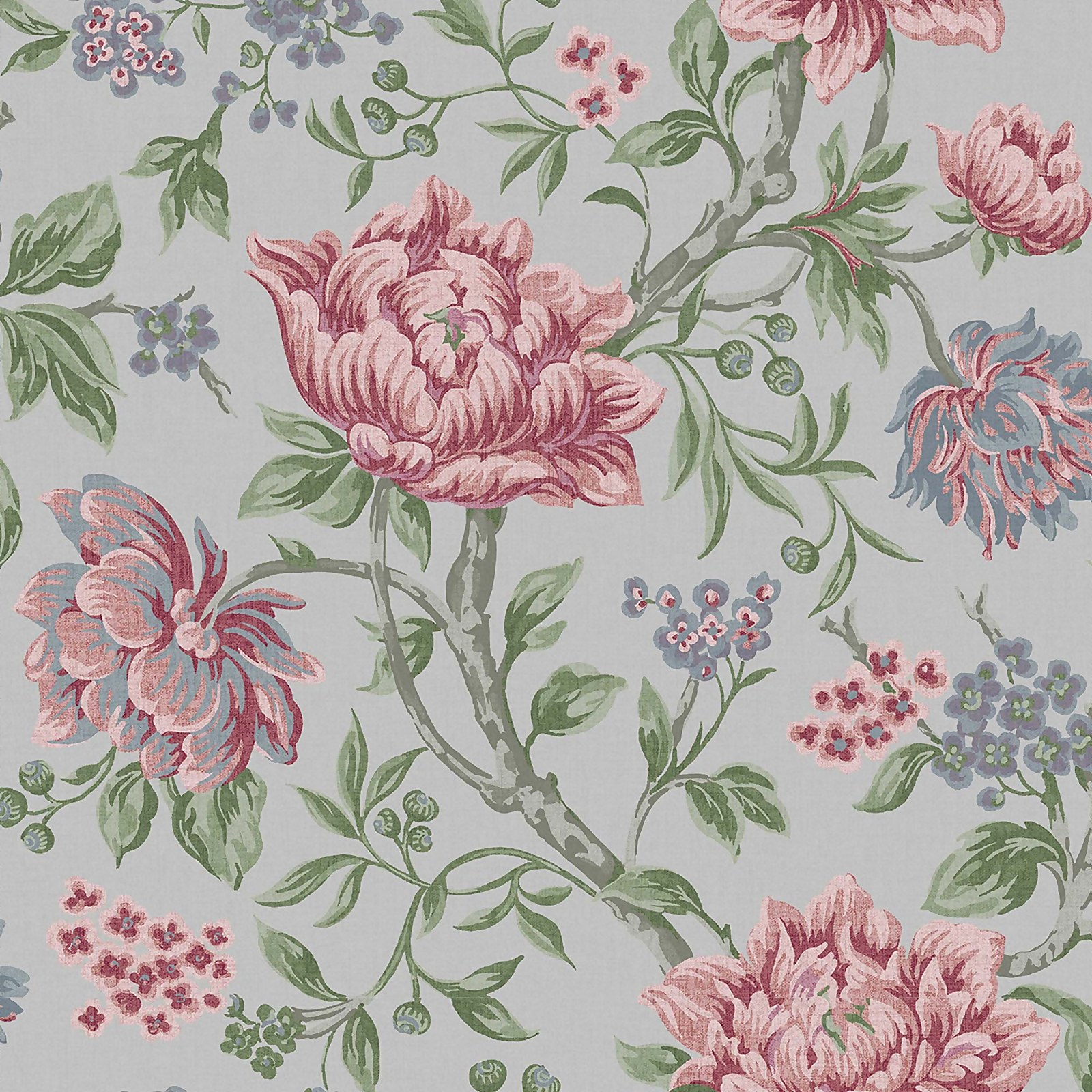 Photo of Laura Ashley Tapestry Floral Slate Grey Wallpaper