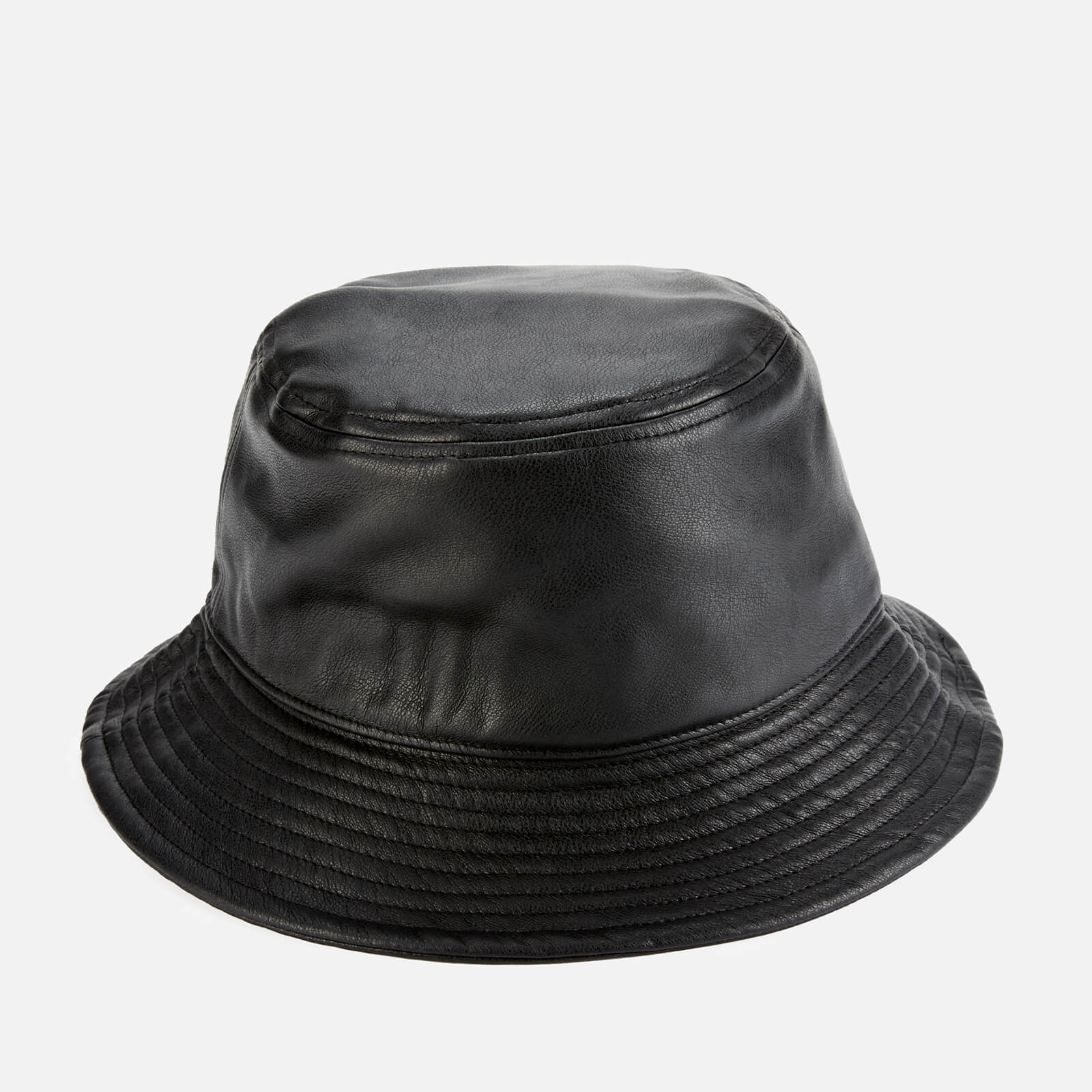 Stand Studio Women's Vida Faux Leather Bucket Hat - Black - S