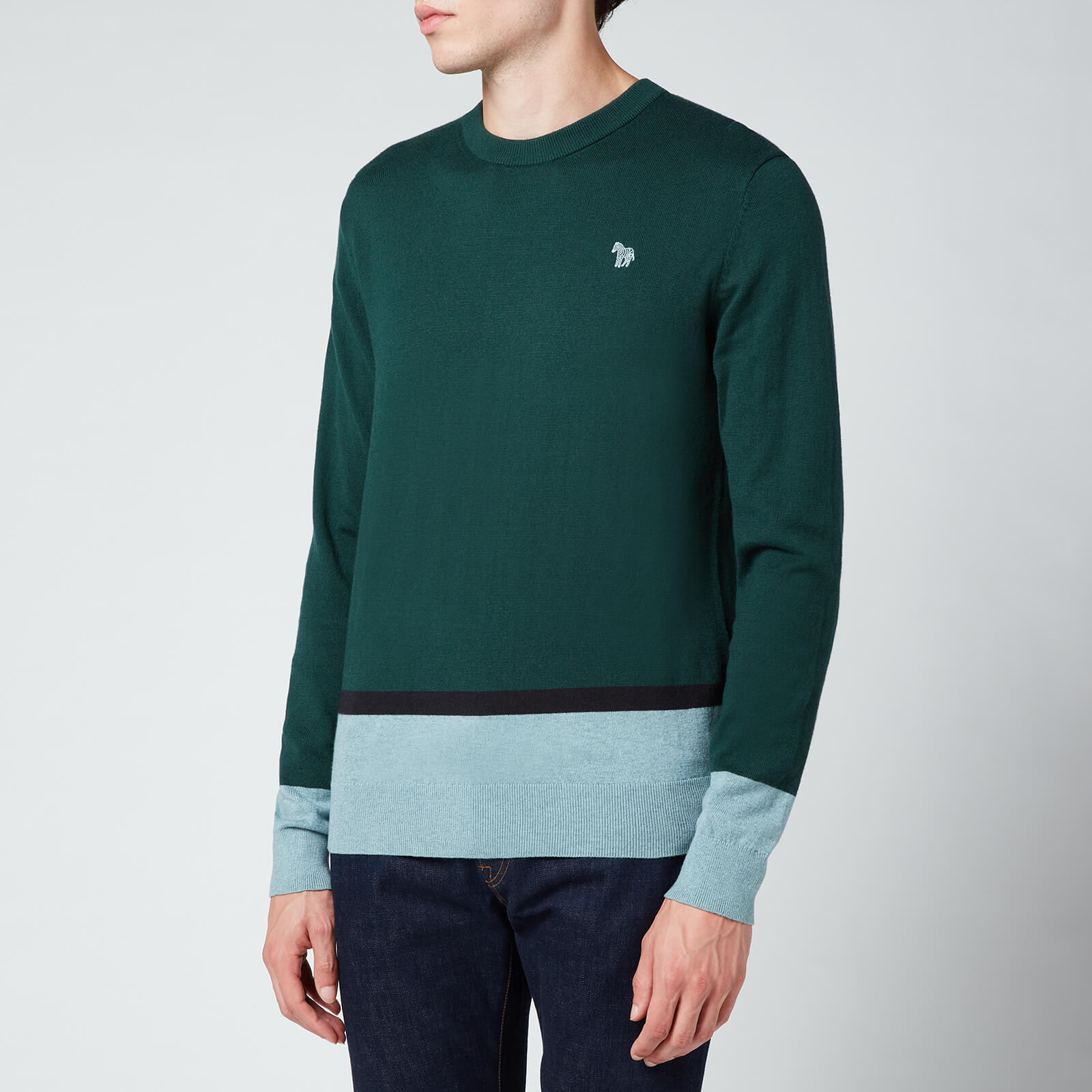 PS Paul Smith Men's Zebra Badge Pullover Jumper - Bottle Green - XL