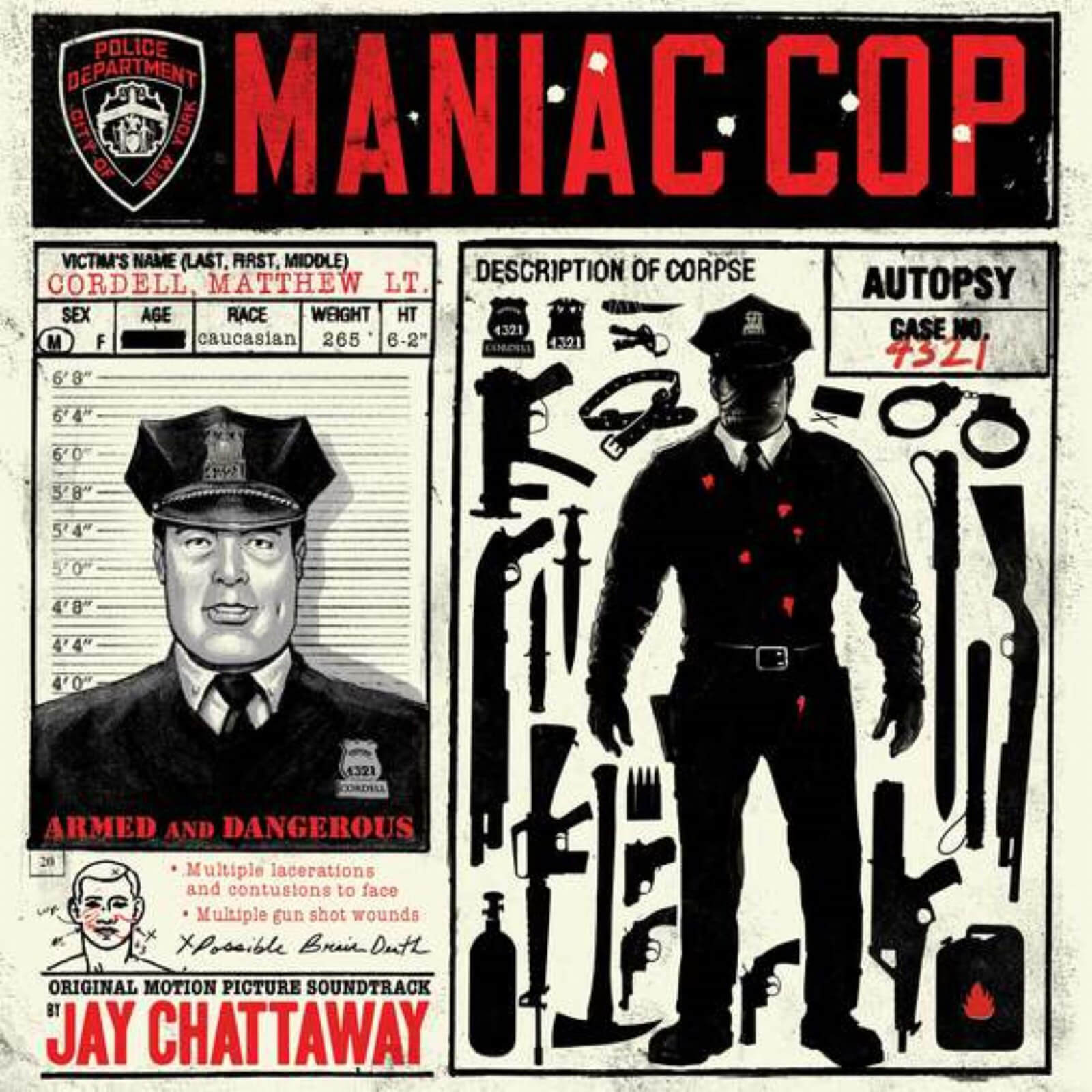 Ship To Shore - Maniac Cop (Original Motion Picture Soundtrack) LP (Red)