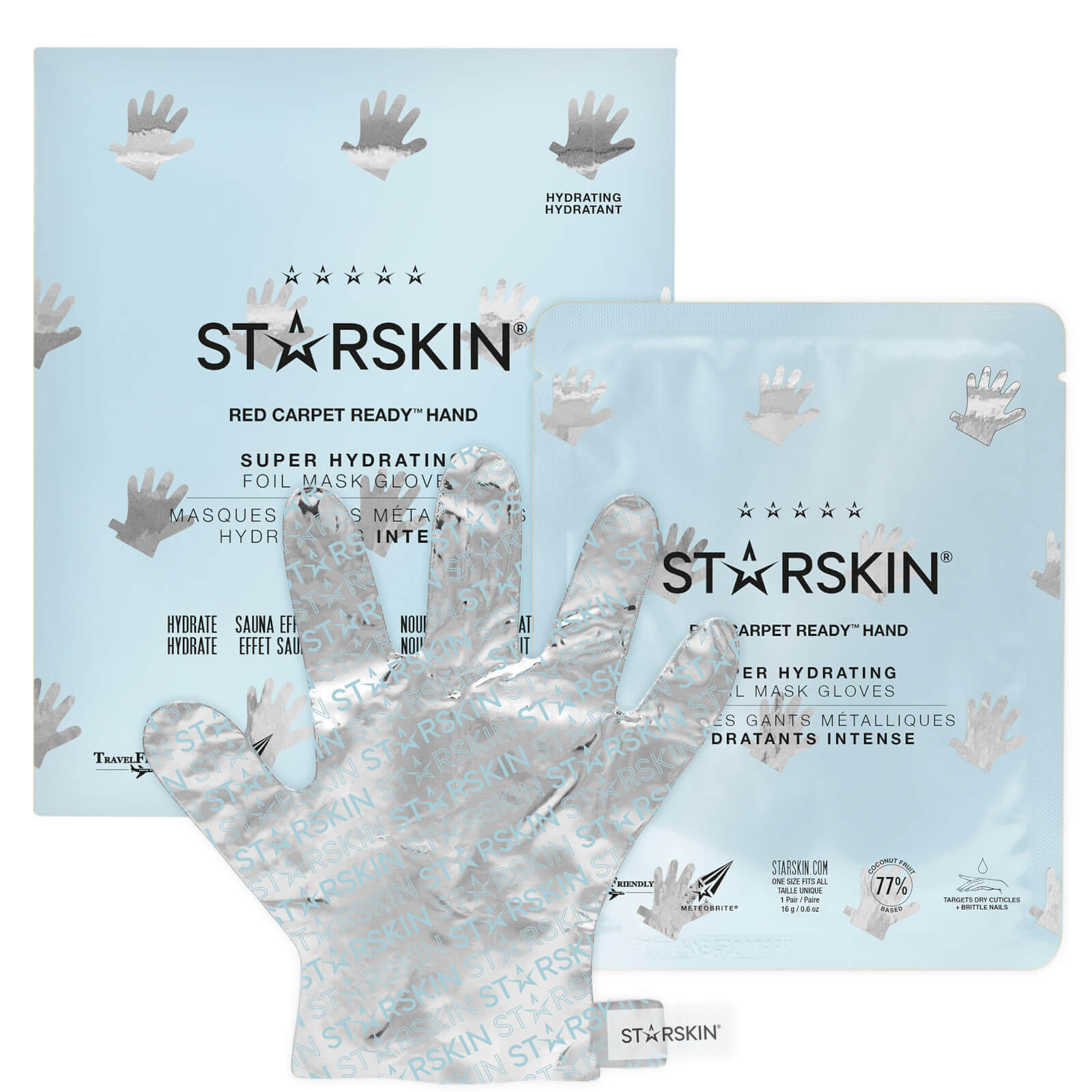 

STARSKIN Red Carpet Ready Hand Super Hydrating Foil Mask Gloves