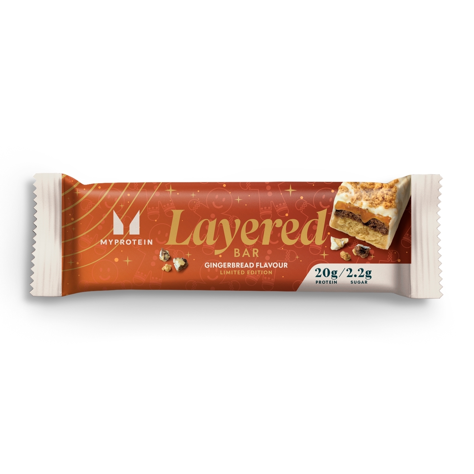5059883099682 - Myprotein 6-Layer Protein Bar (Sample) - Limited Edition Gingerbread