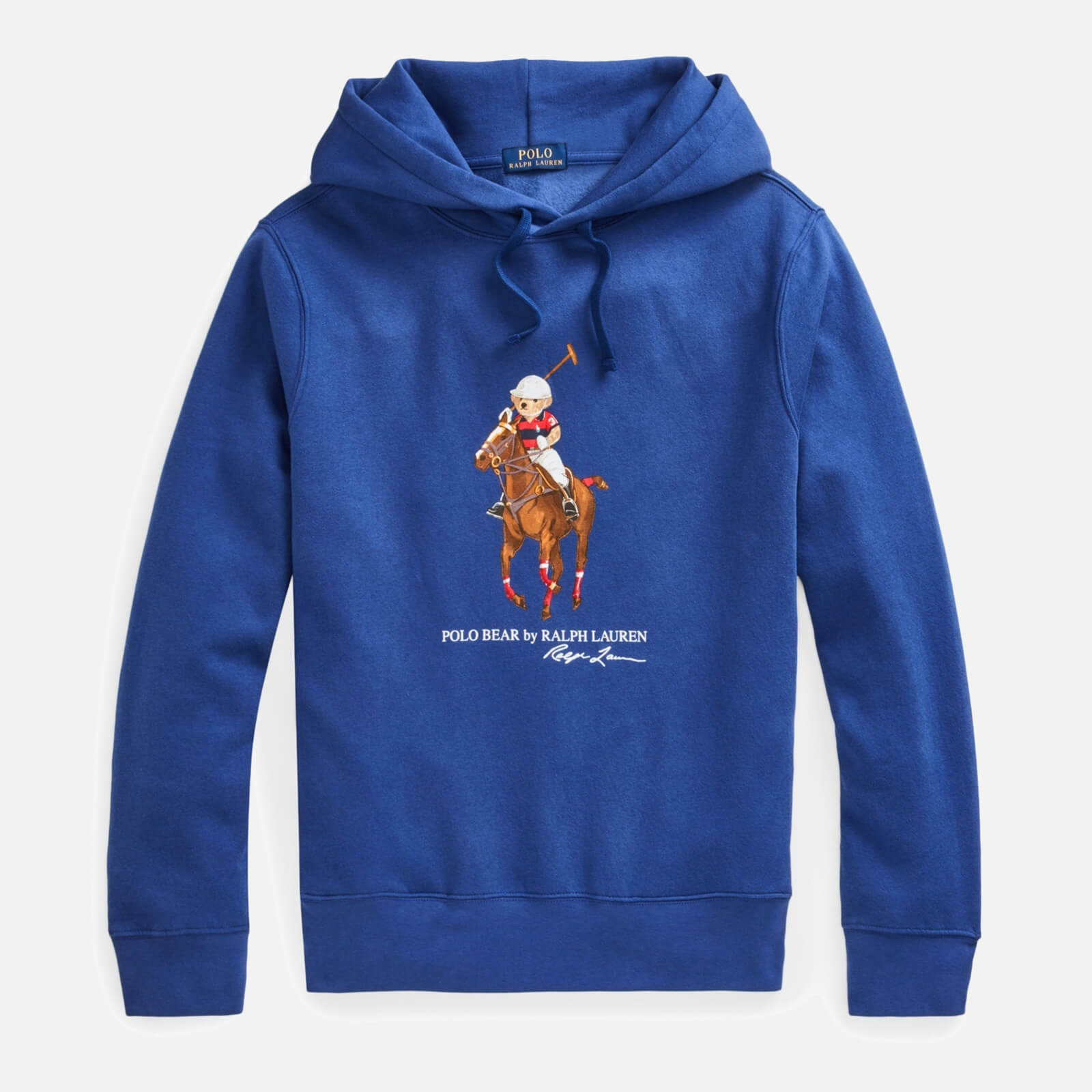 Polo Ralph Lauren Men's Horse Bear Pullover Hoodie - Blue Yacht - XXL