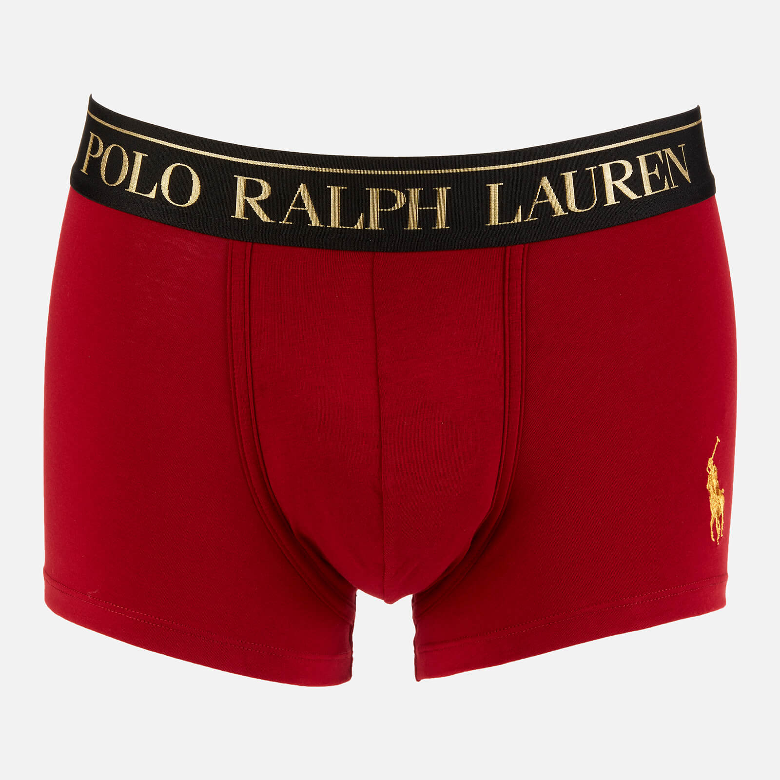 Polo Ralph Lauren Men's Gold Polo Player Trunk Boxer Shorts - Holiday Red - S
