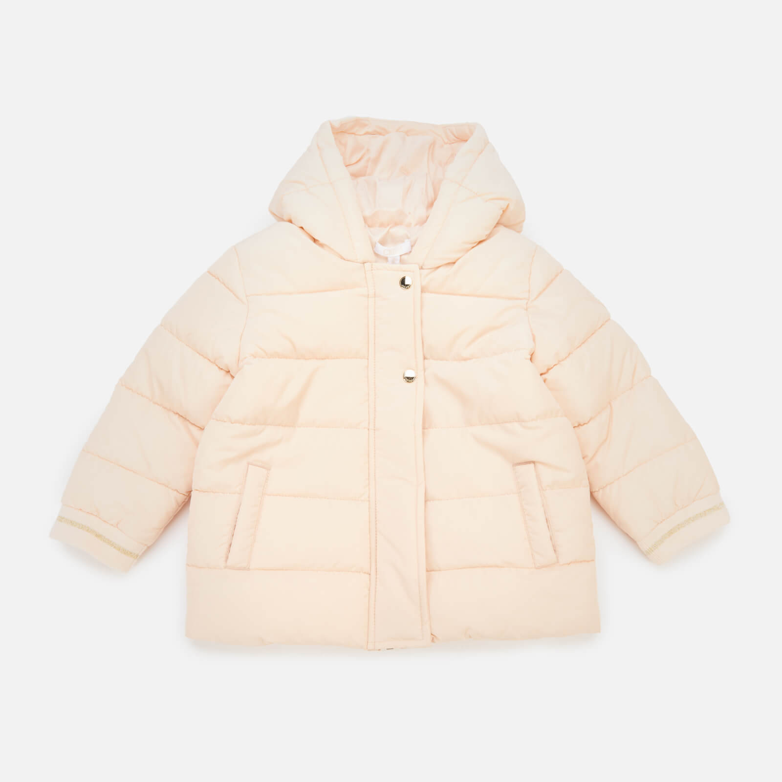 Chloé Girls Puffer Jacket - Pale Pink - 2 Years