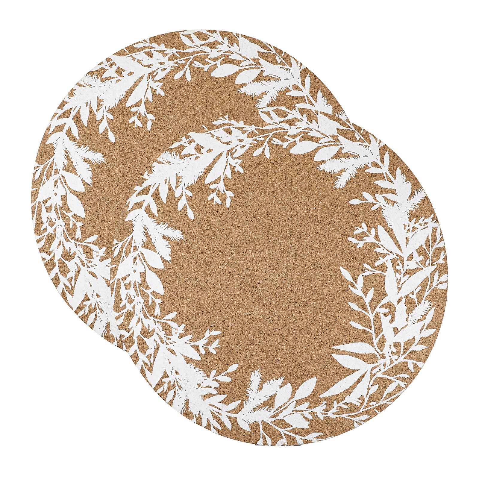 Photo of Country Living Winter Eucalyptus Cork Placemats - 2 Pack
