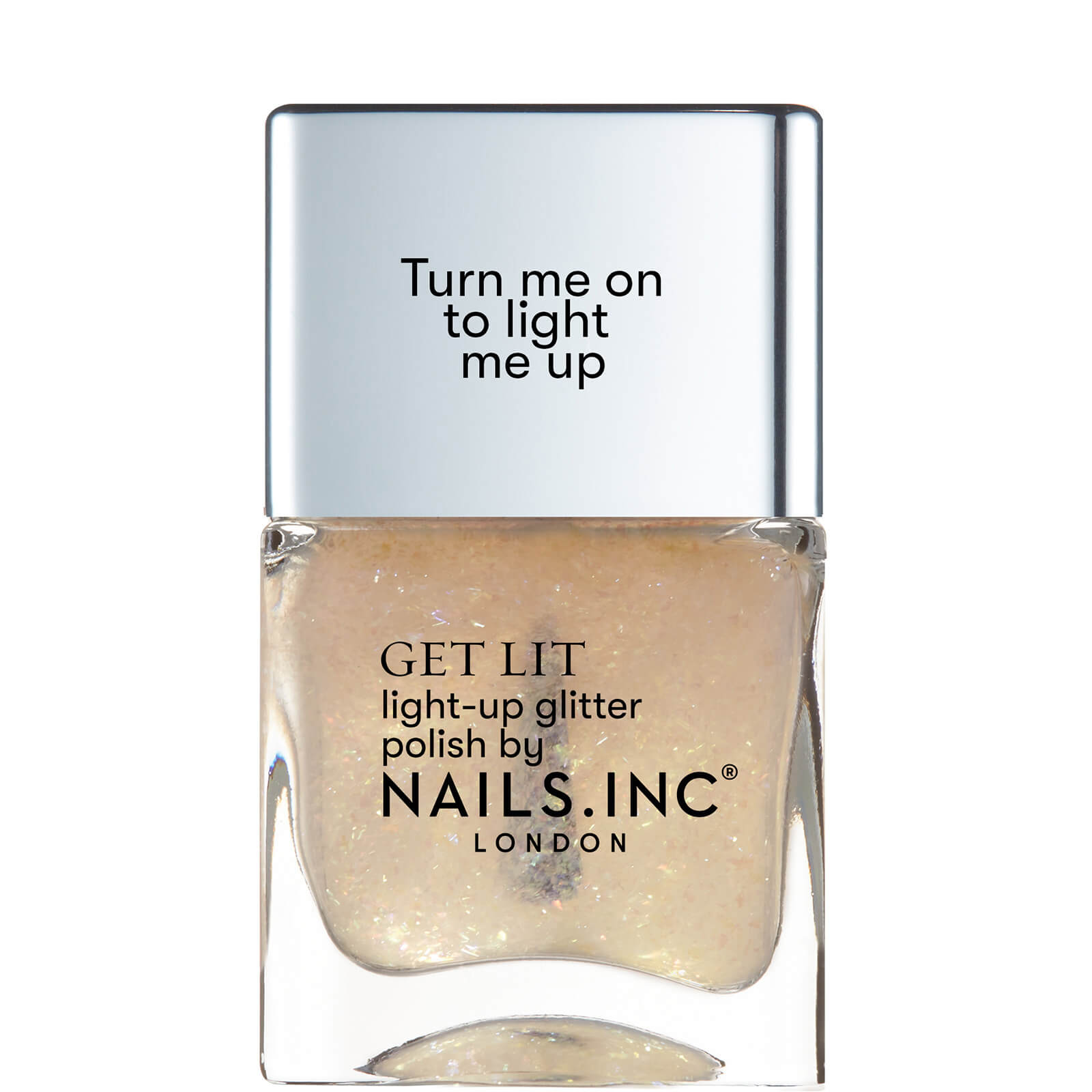 

Верхнее покрытие для лака nails inc. Be Merry & Bright Light Up Polish