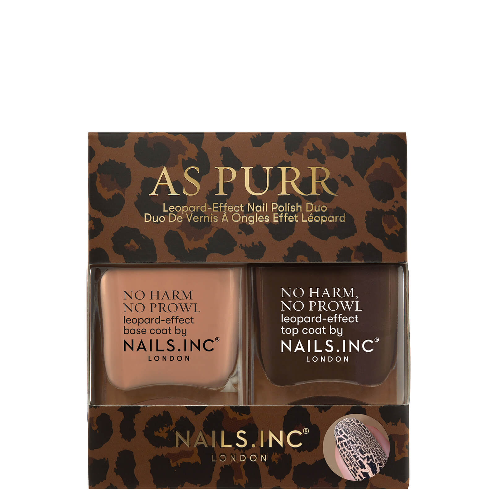 

nails inc. As Purr Leopard Duo
